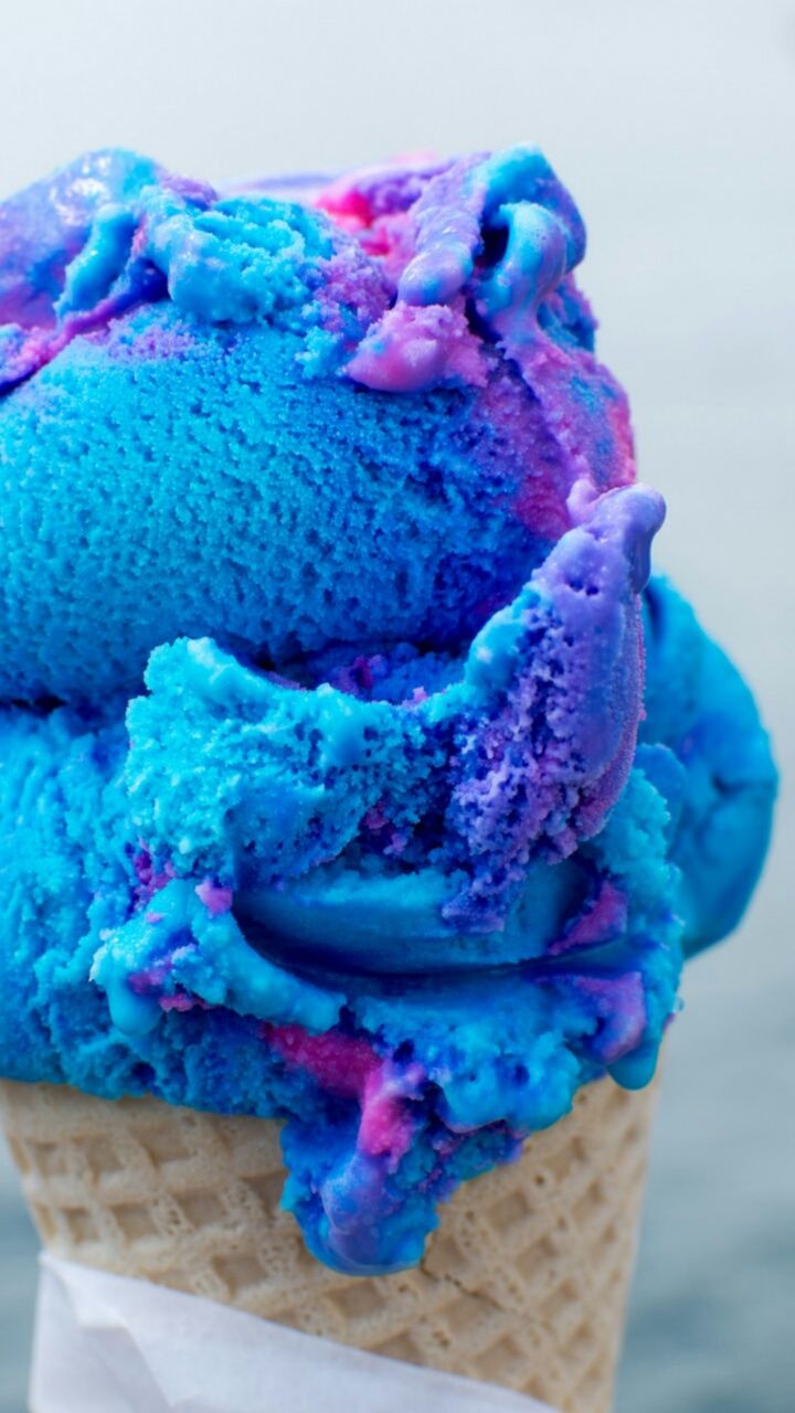 Blue Ice Cream Aesthetic Wallpapers