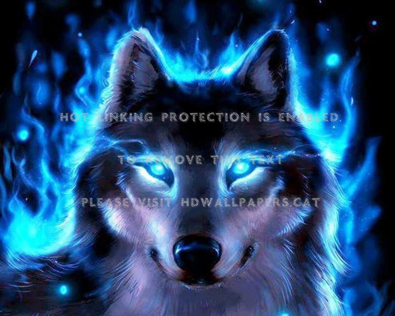 Blue Lightning Wolf Wallpapers