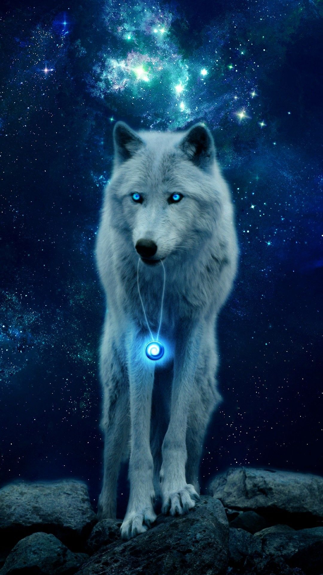 Blue Lightning Wolf Wallpapers