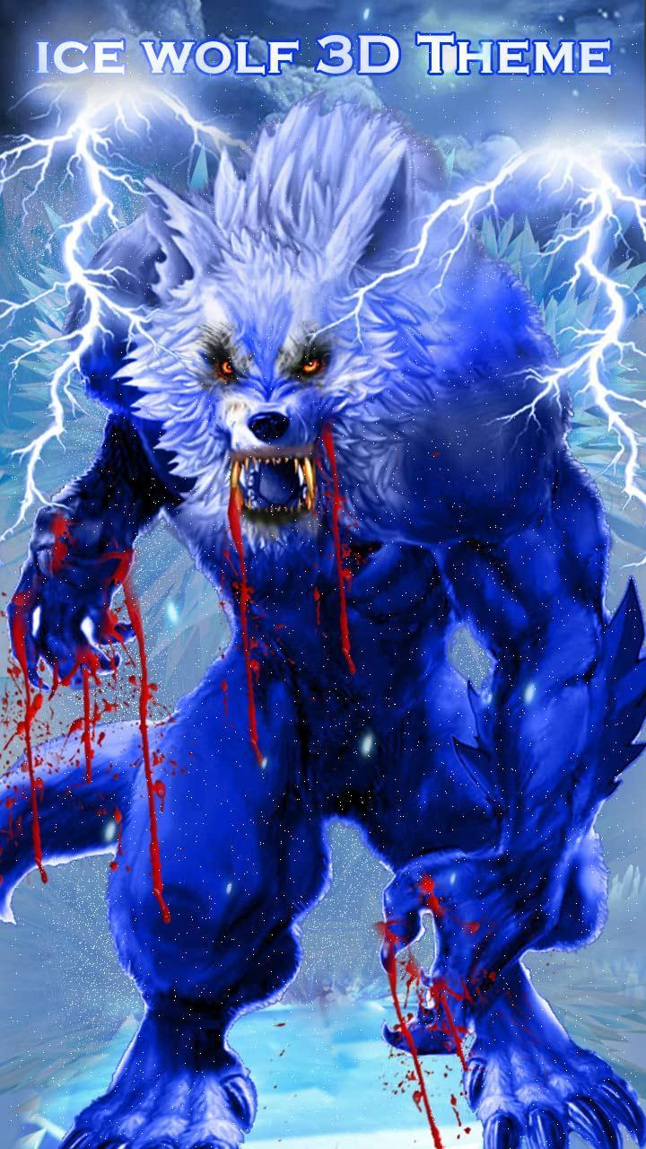 Blue Lightning Wolf Wallpapers