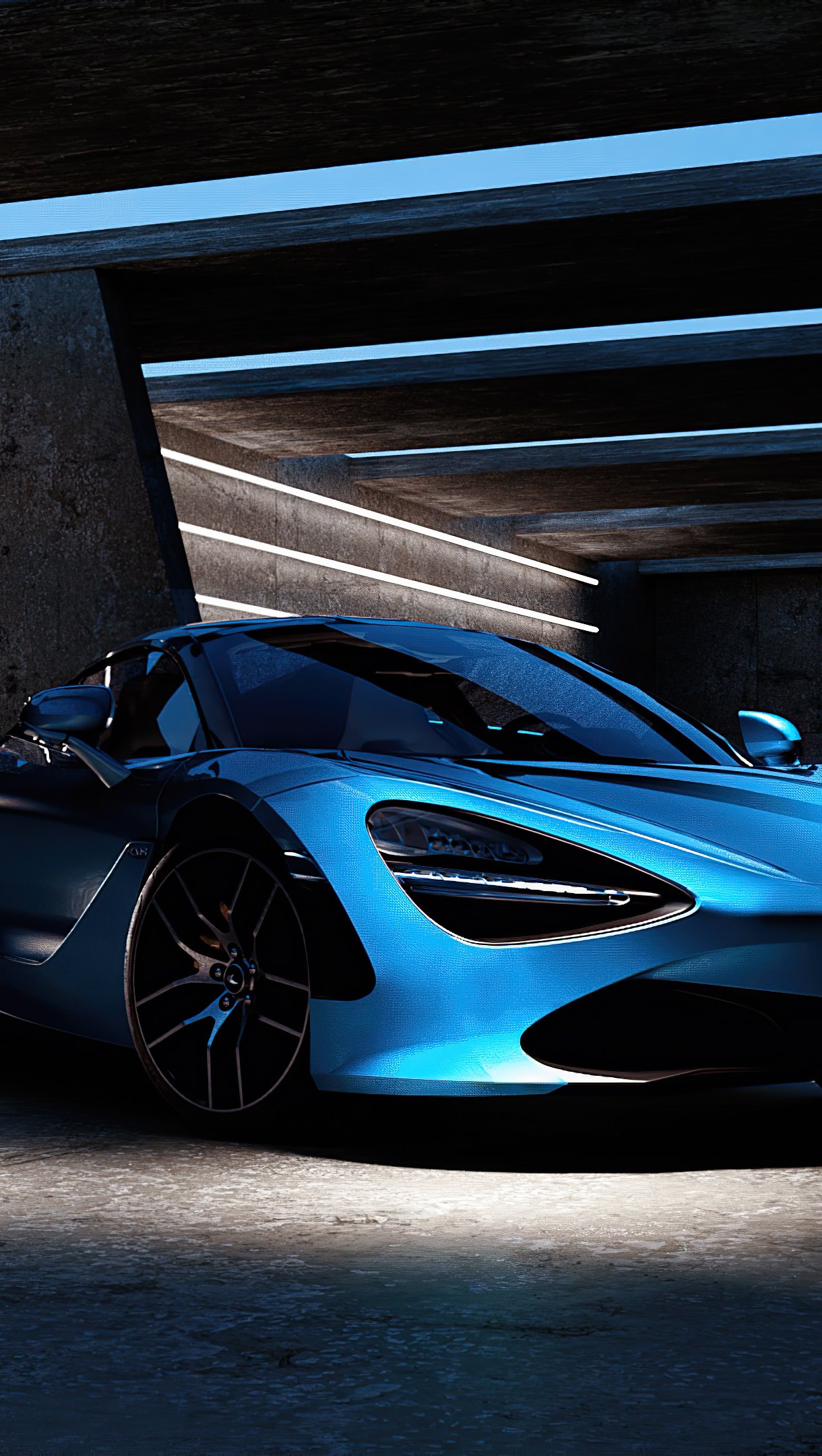 Blue Mclaren Wallpapers