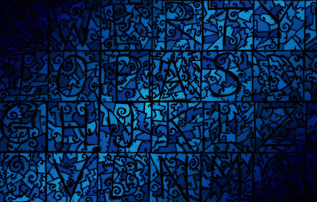 Blue Mosaic Pattern Wallpapers