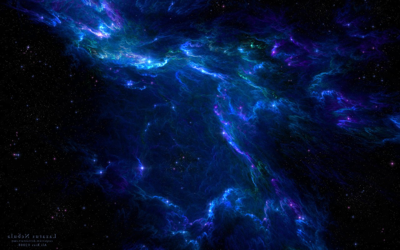 Blue Nebula Scenery Wallpapers