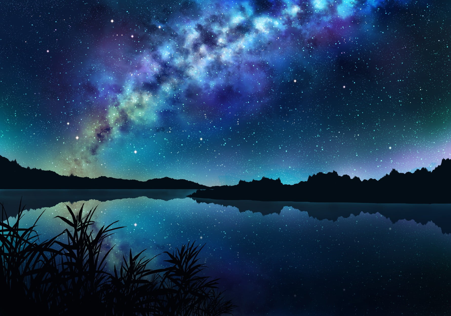 Blue Nebula Scenery Wallpapers