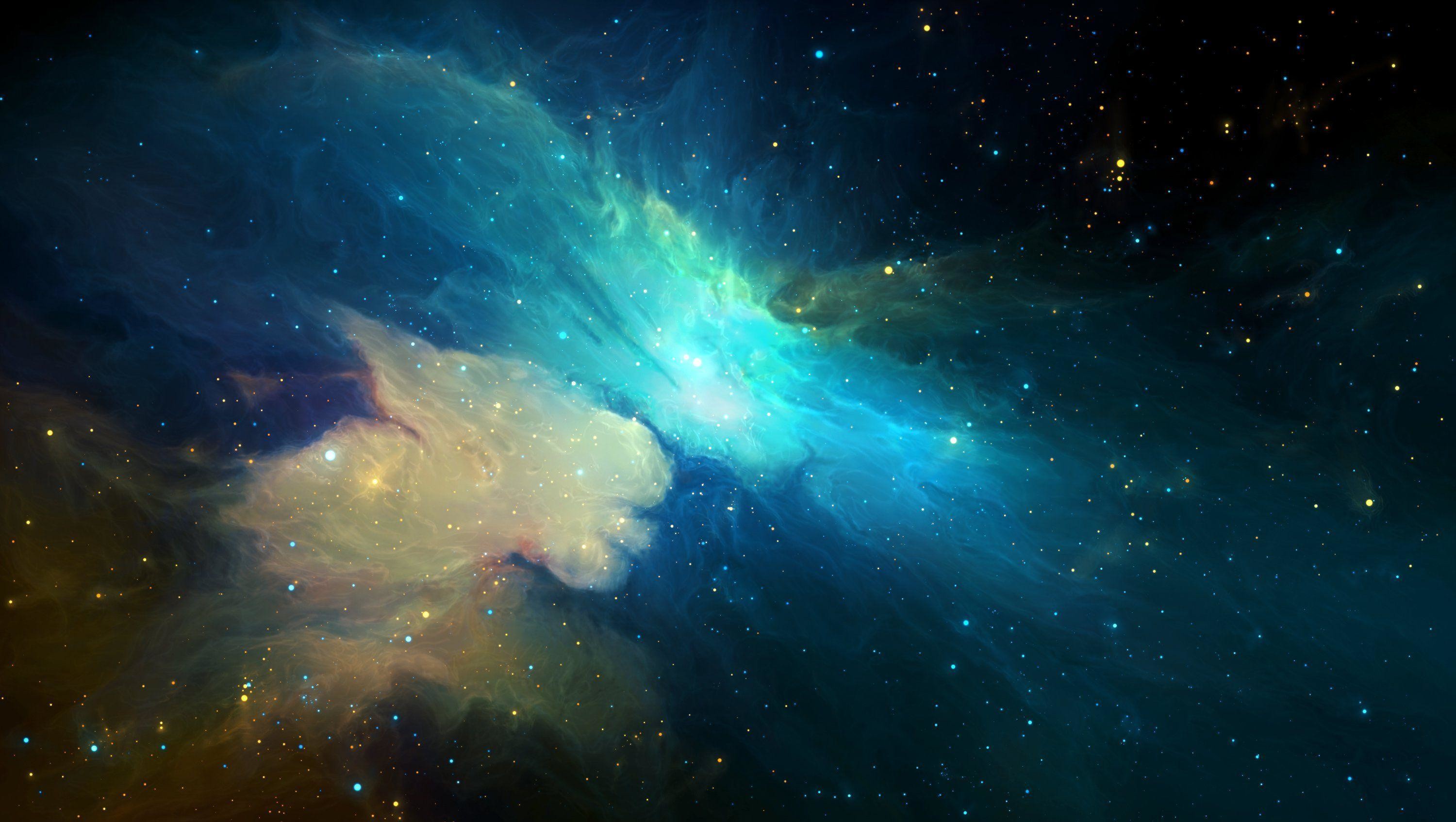 Blue Nebula Scenery Wallpapers