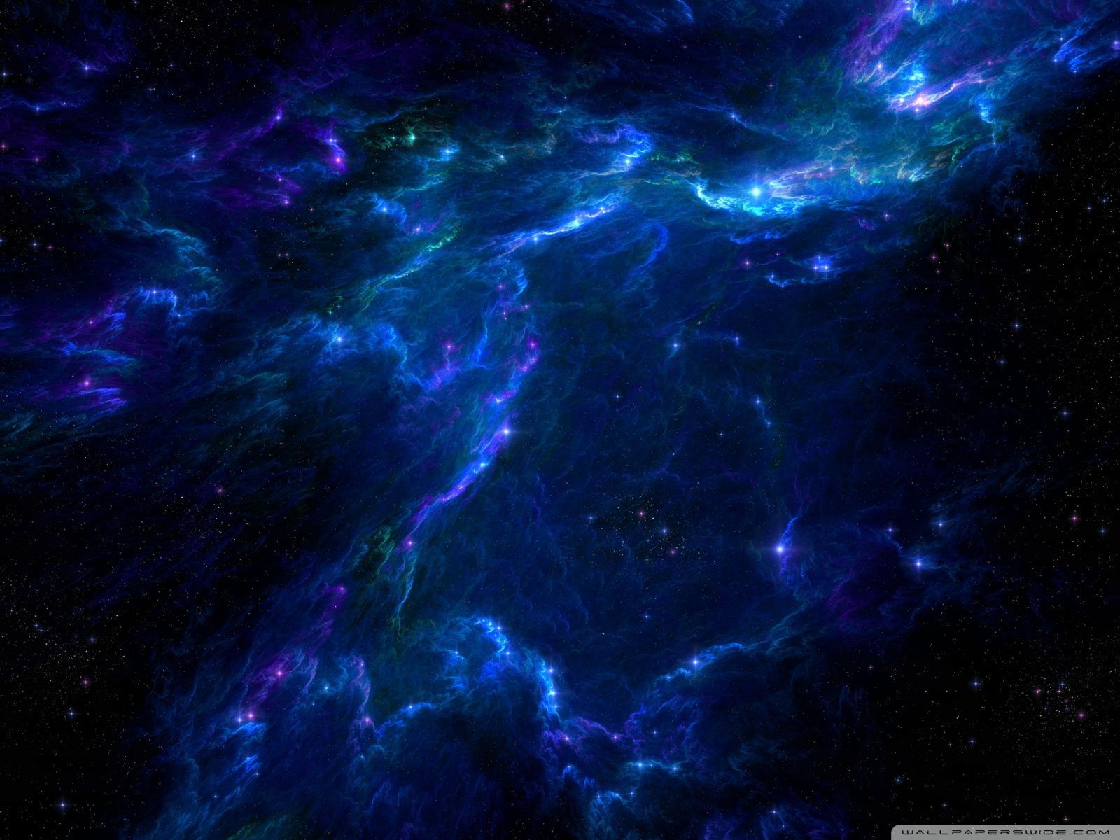 Blue Nebula Scenery Wallpapers