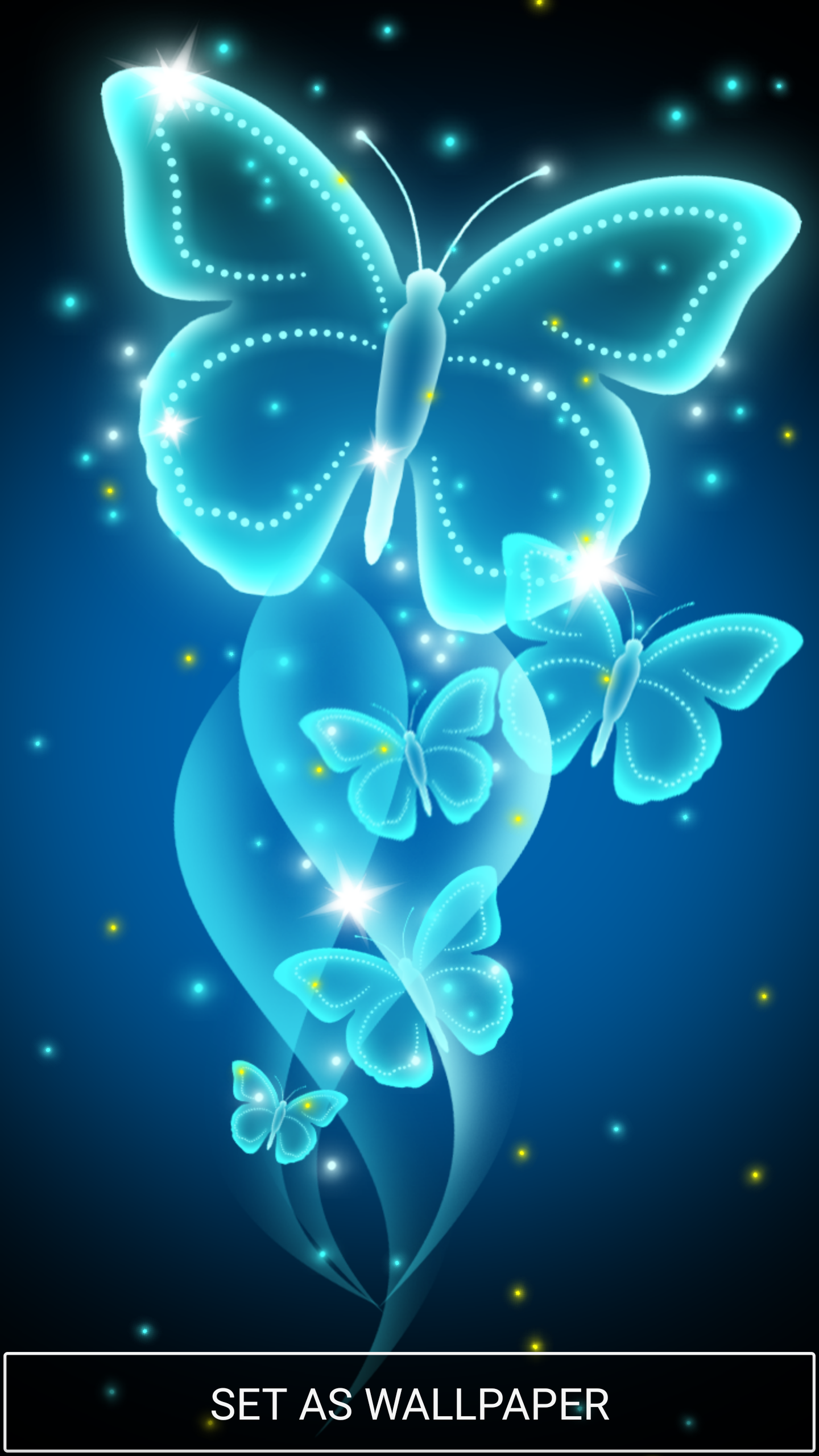 Blue Neon Butterfly Wallpapers