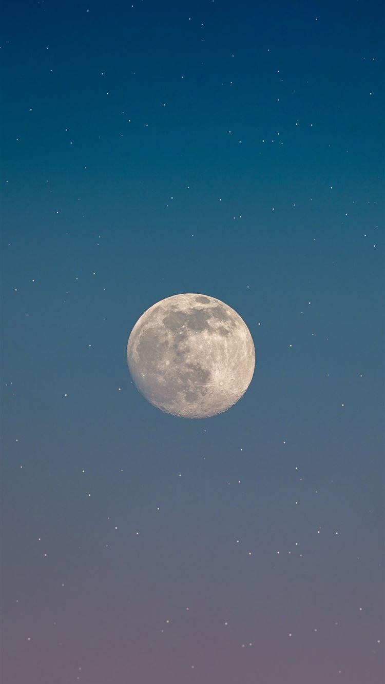 Blue Night Moon Stars Earth Wallpapers