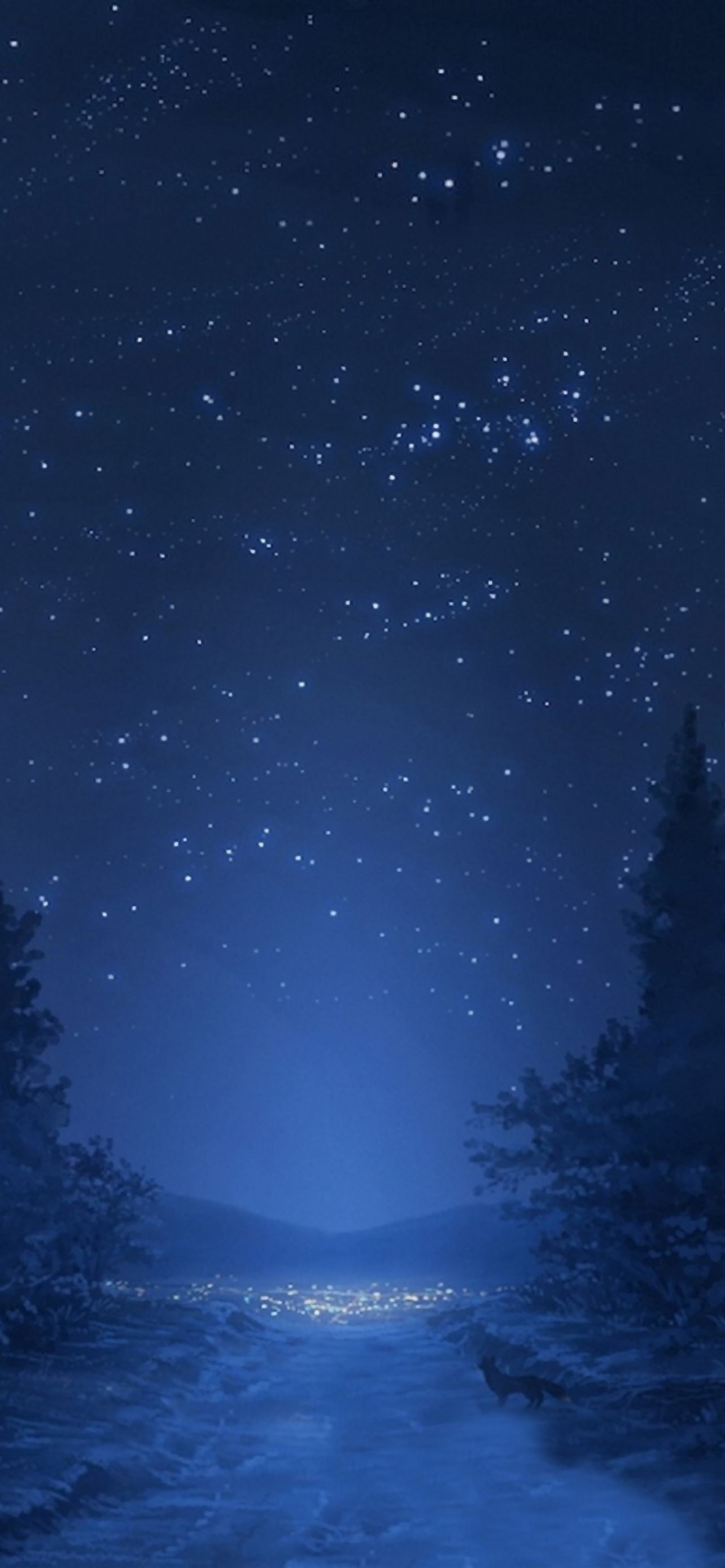 Blue Night Sky Wallpapers