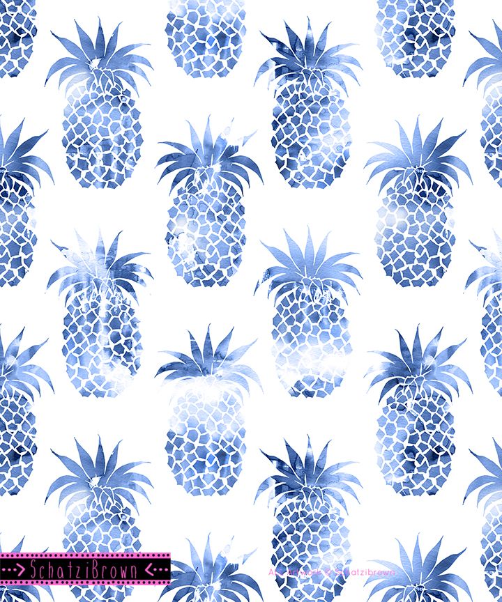 Blue Pineapple Wallpapers