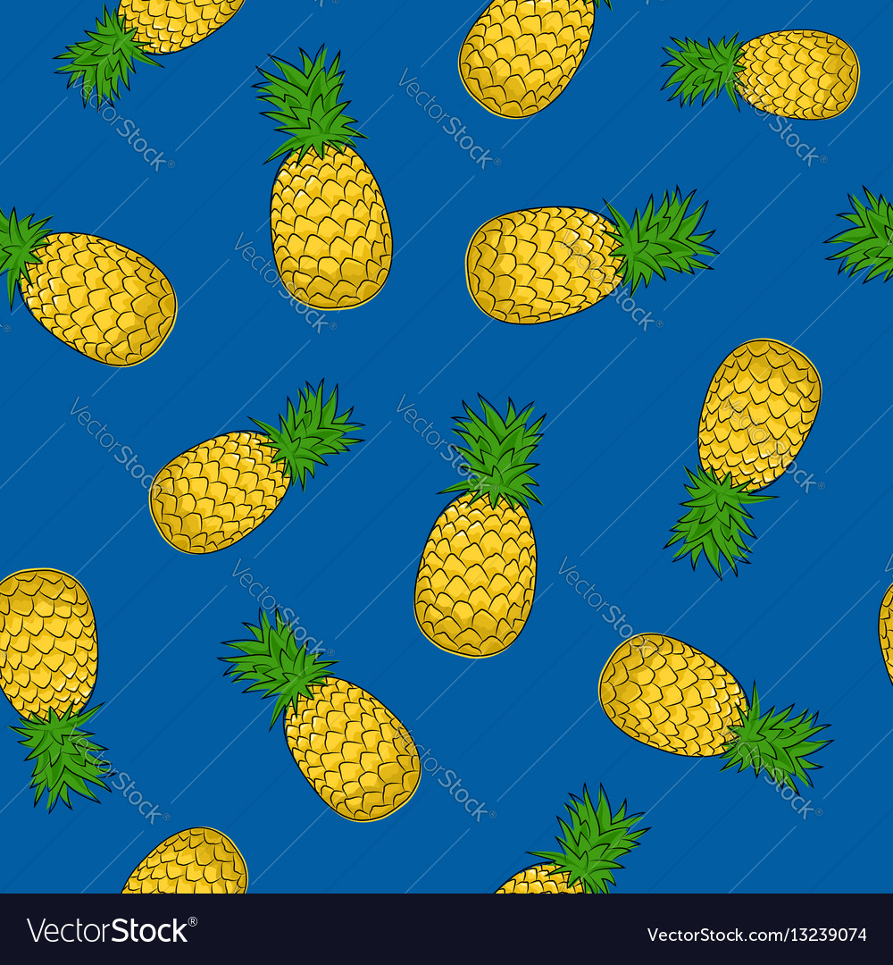 Blue Pineapple Wallpapers