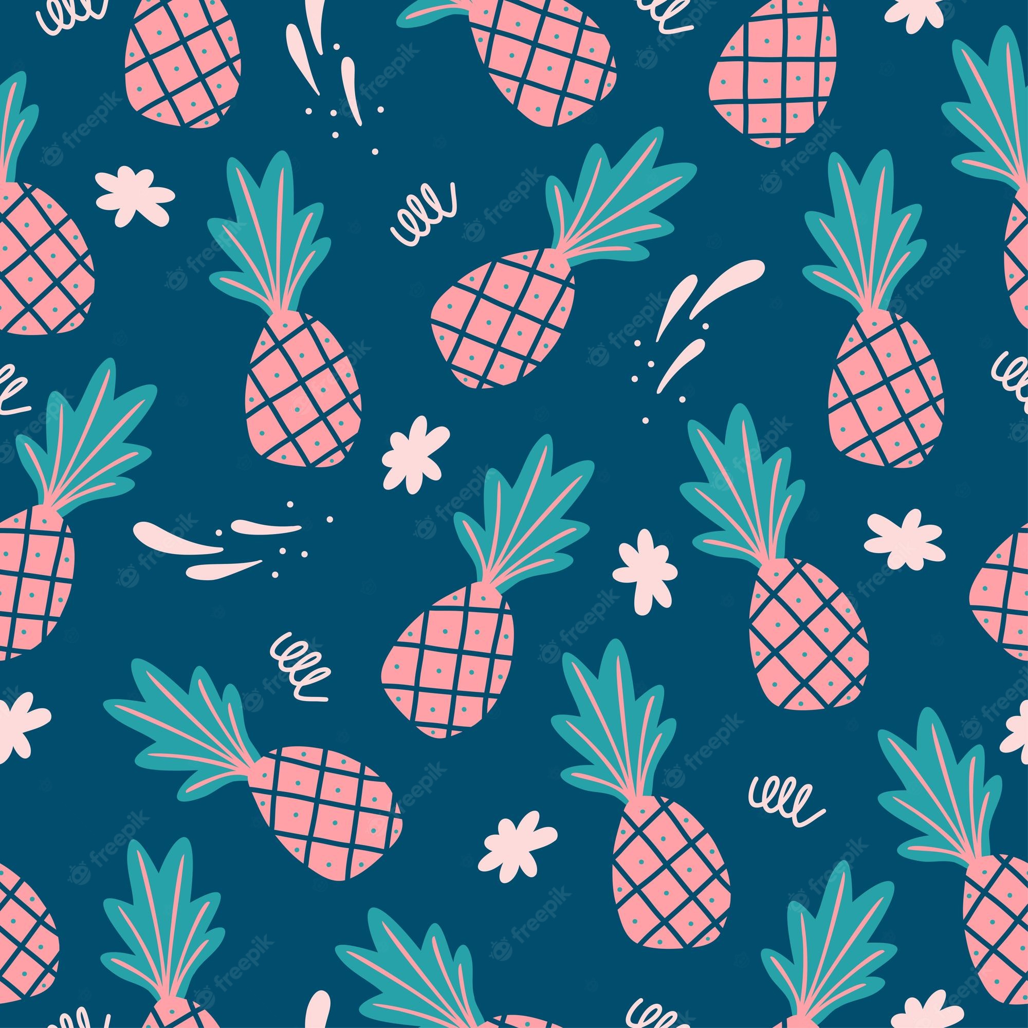 Blue Pineapple Wallpapers