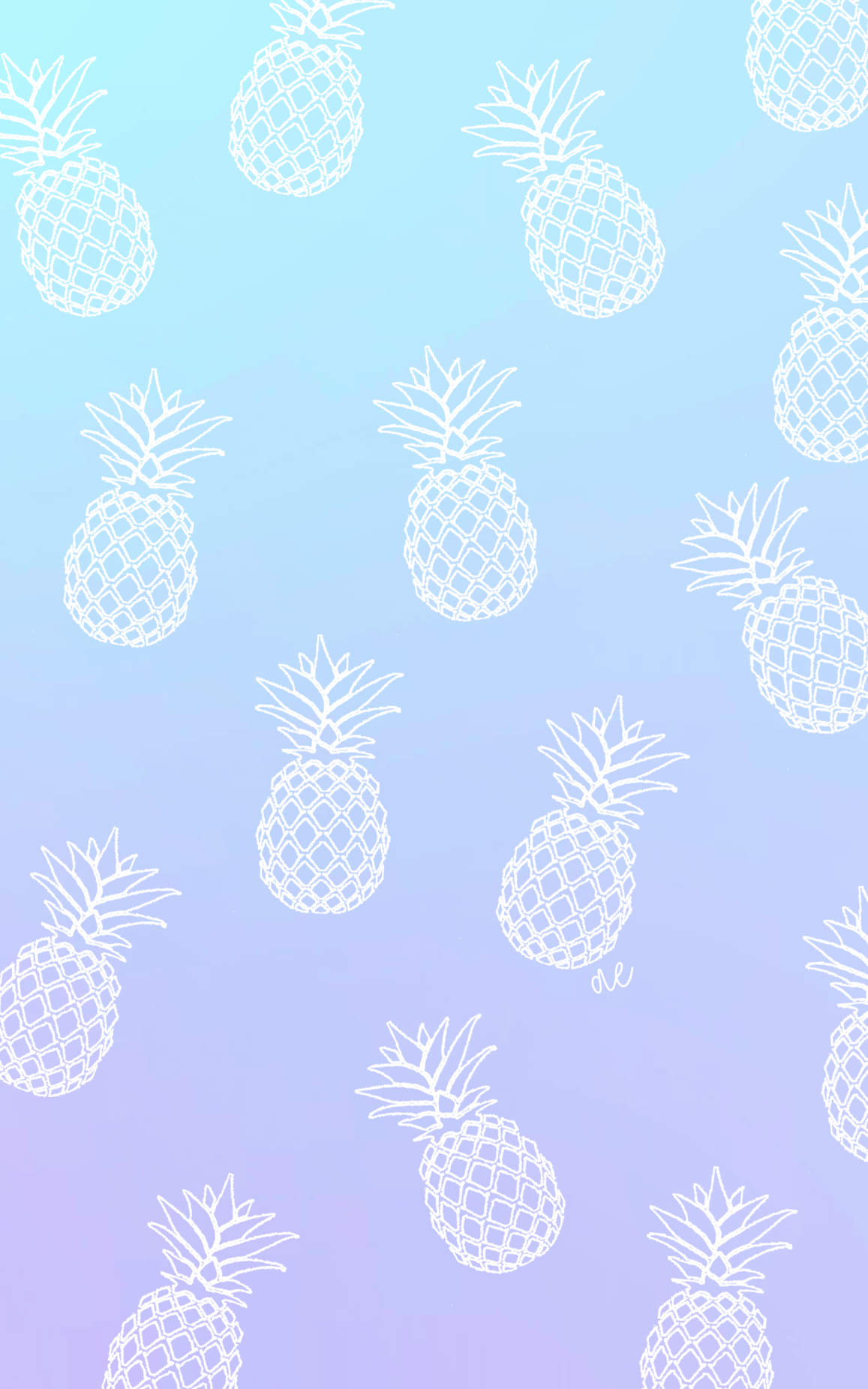 Blue Pineapple Wallpapers