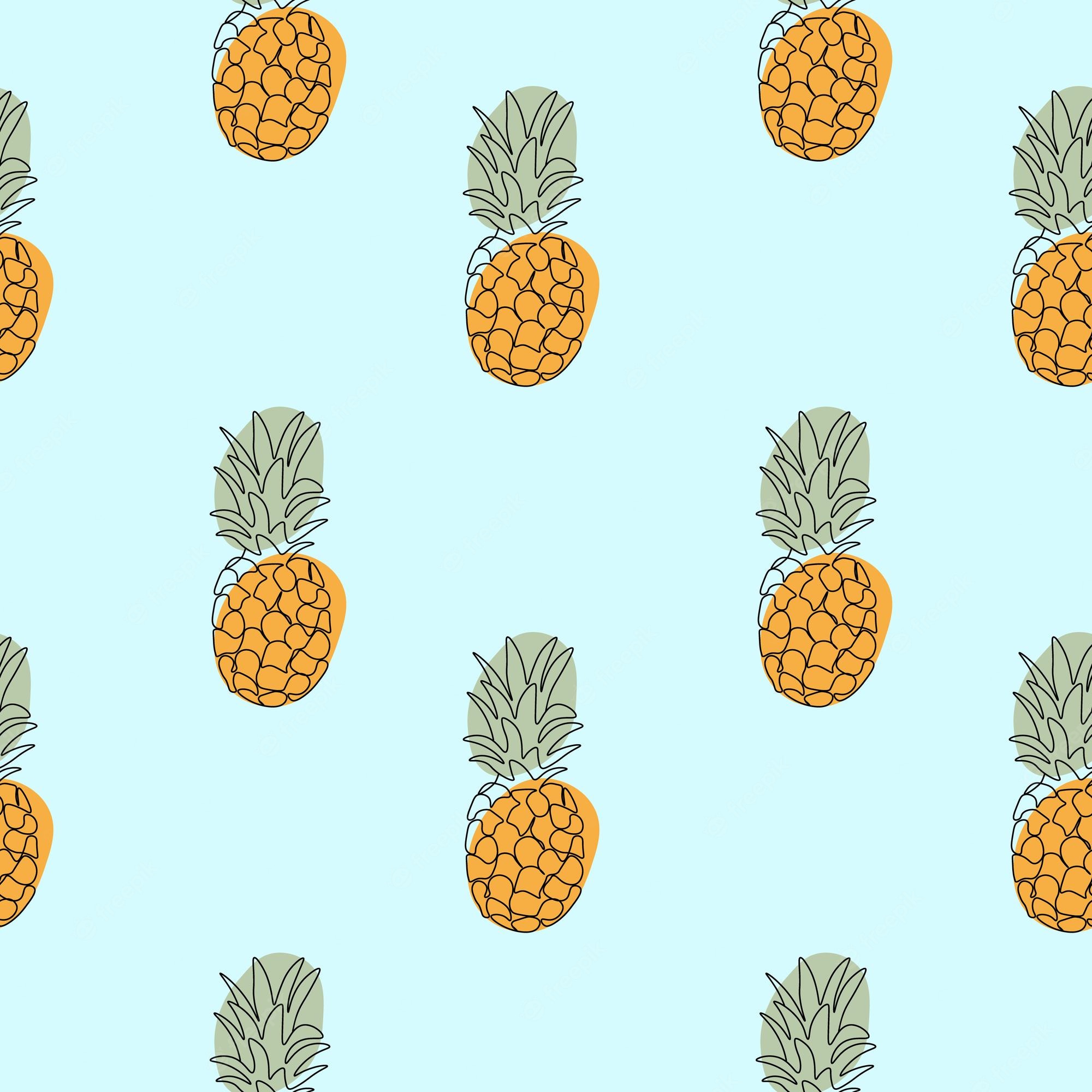 Blue Pineapple Wallpapers