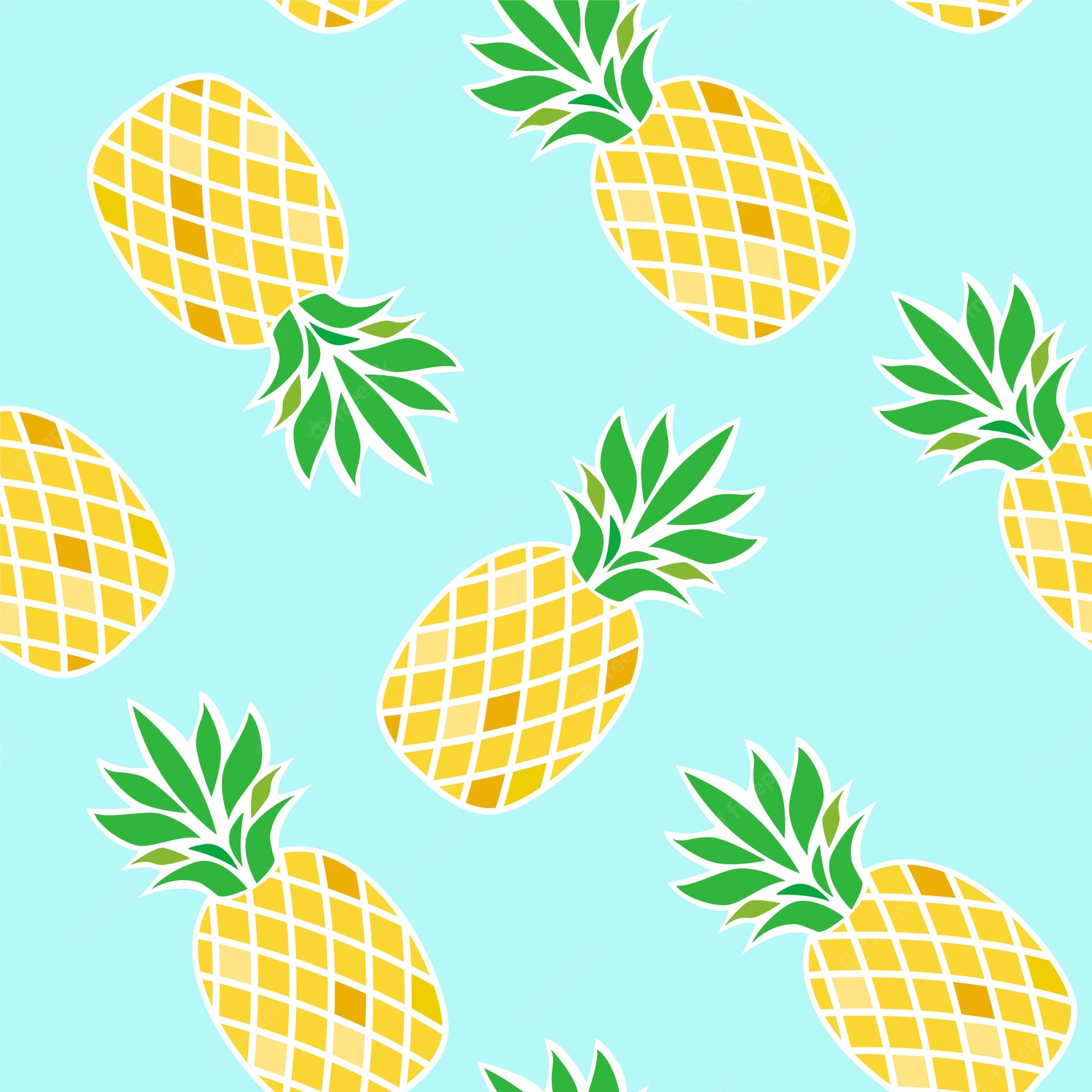 Blue Pineapple Wallpapers