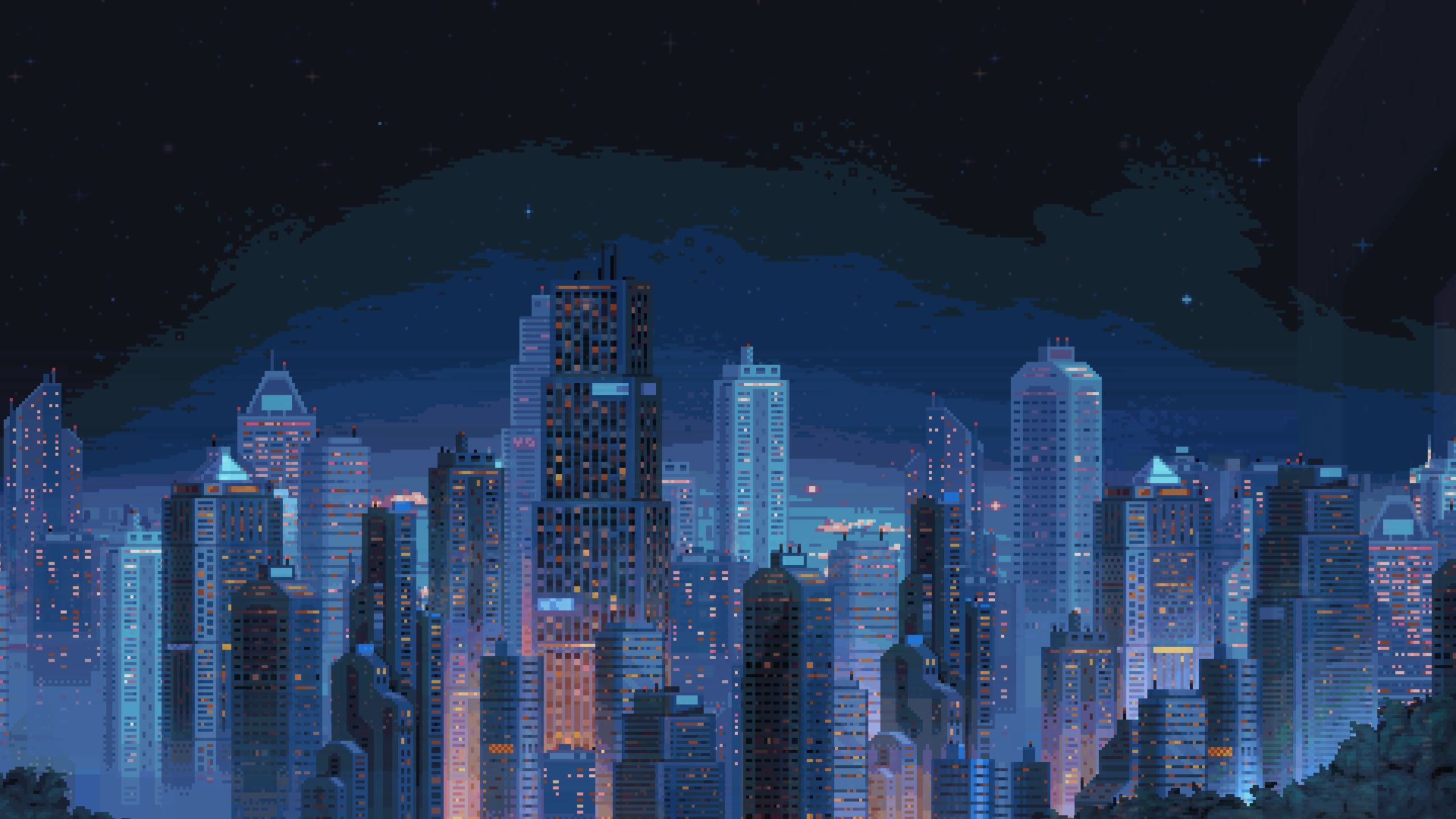 Blue Pixel Wallpapers