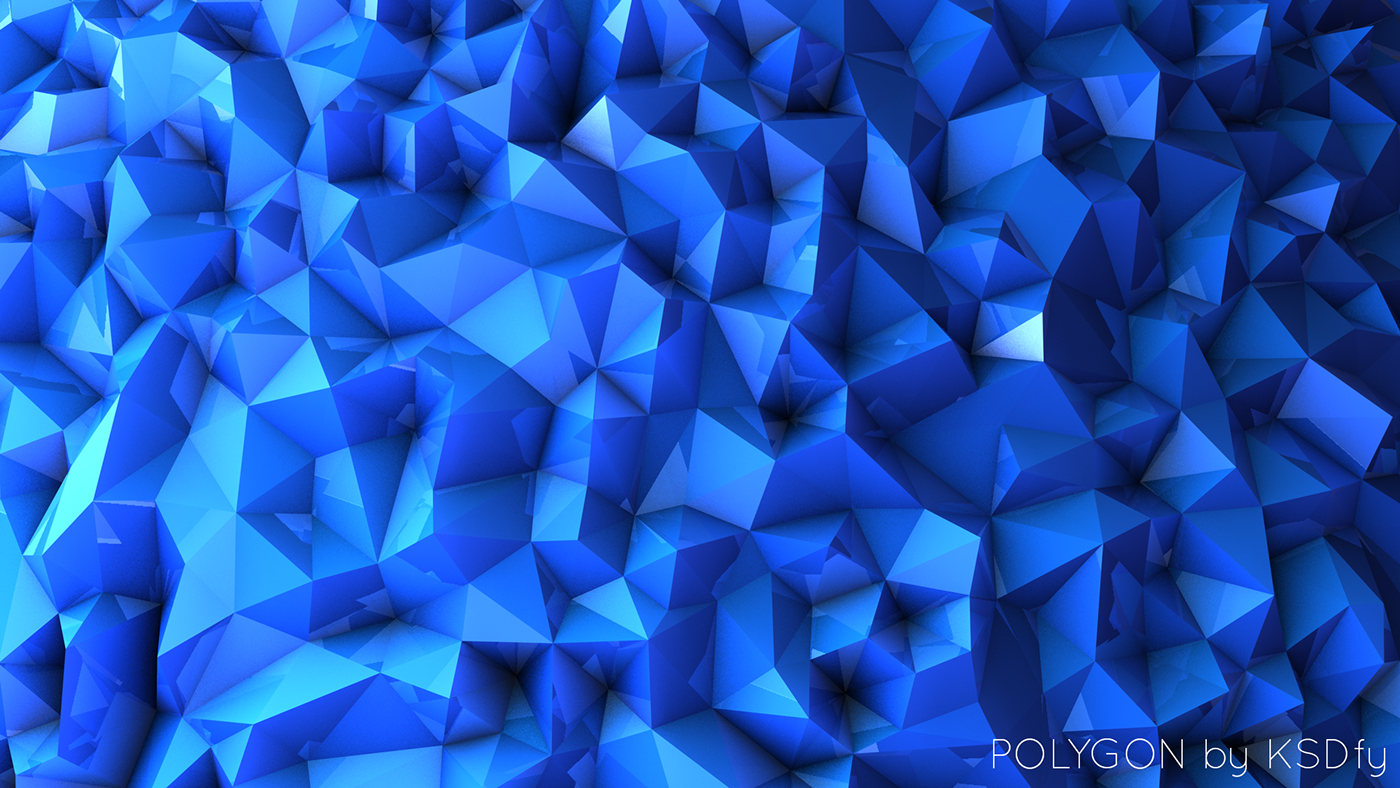 Blue Polygon Wallpapers