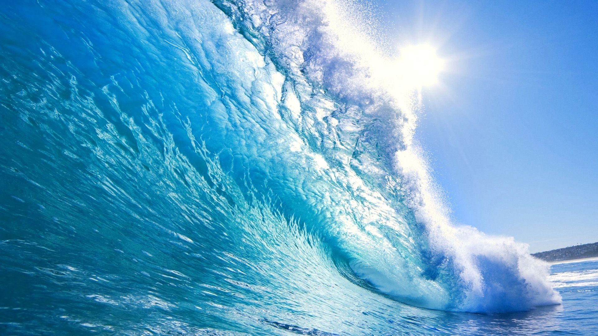 Blue Ray Waves Wallpapers