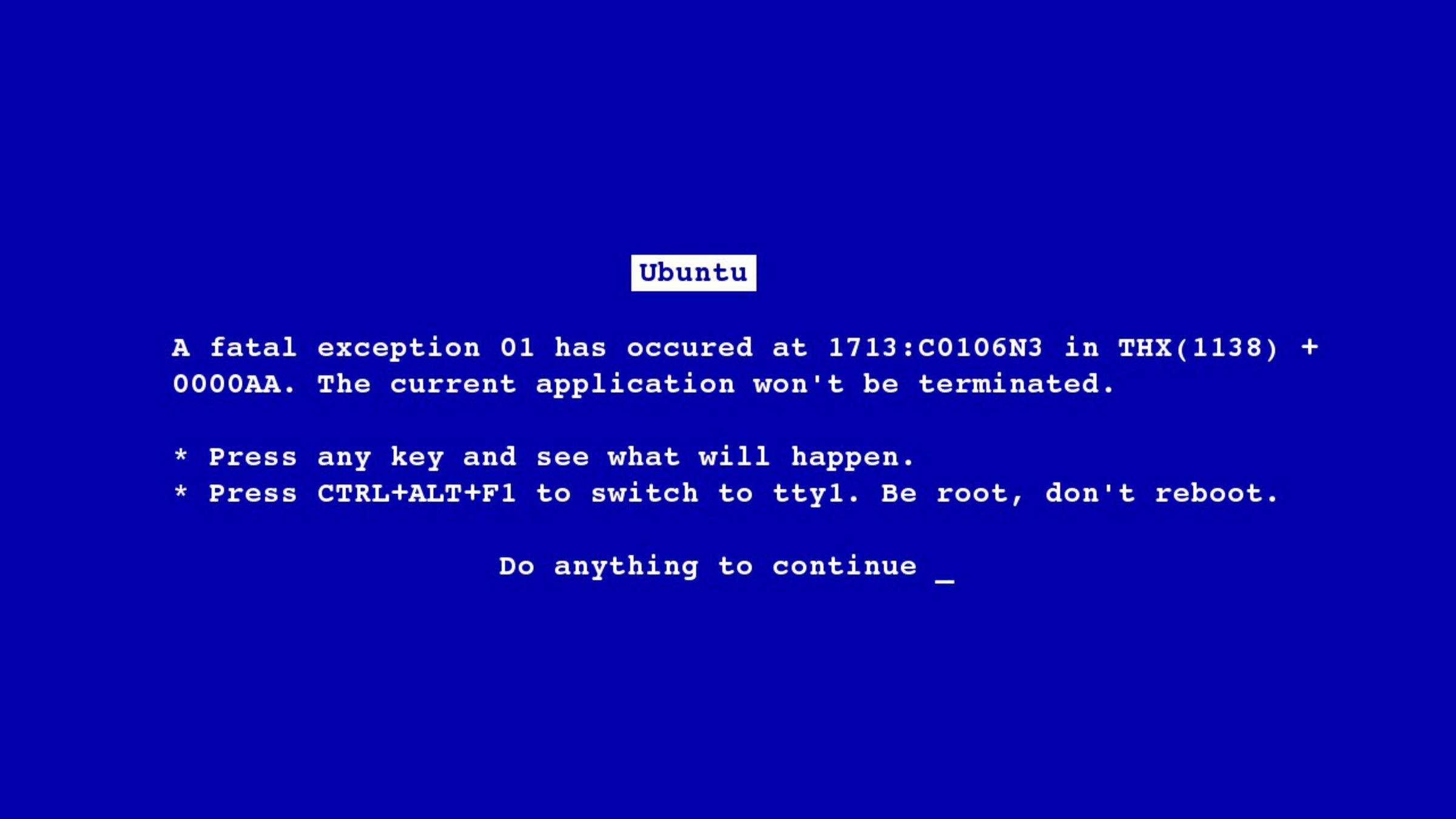 Blue Screen Of Death 1920X1080 Wallpapers