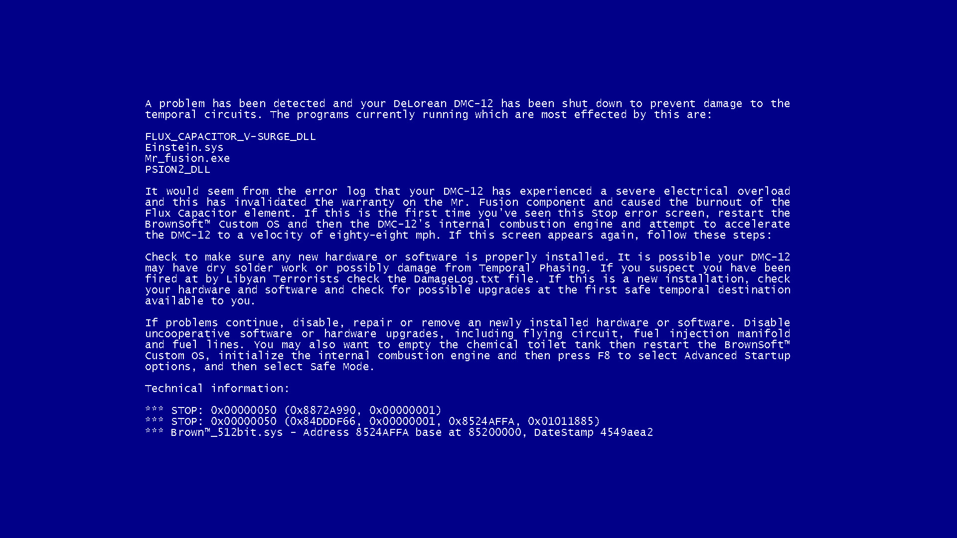 Blue Screen Of Death 1920X1080 Wallpapers