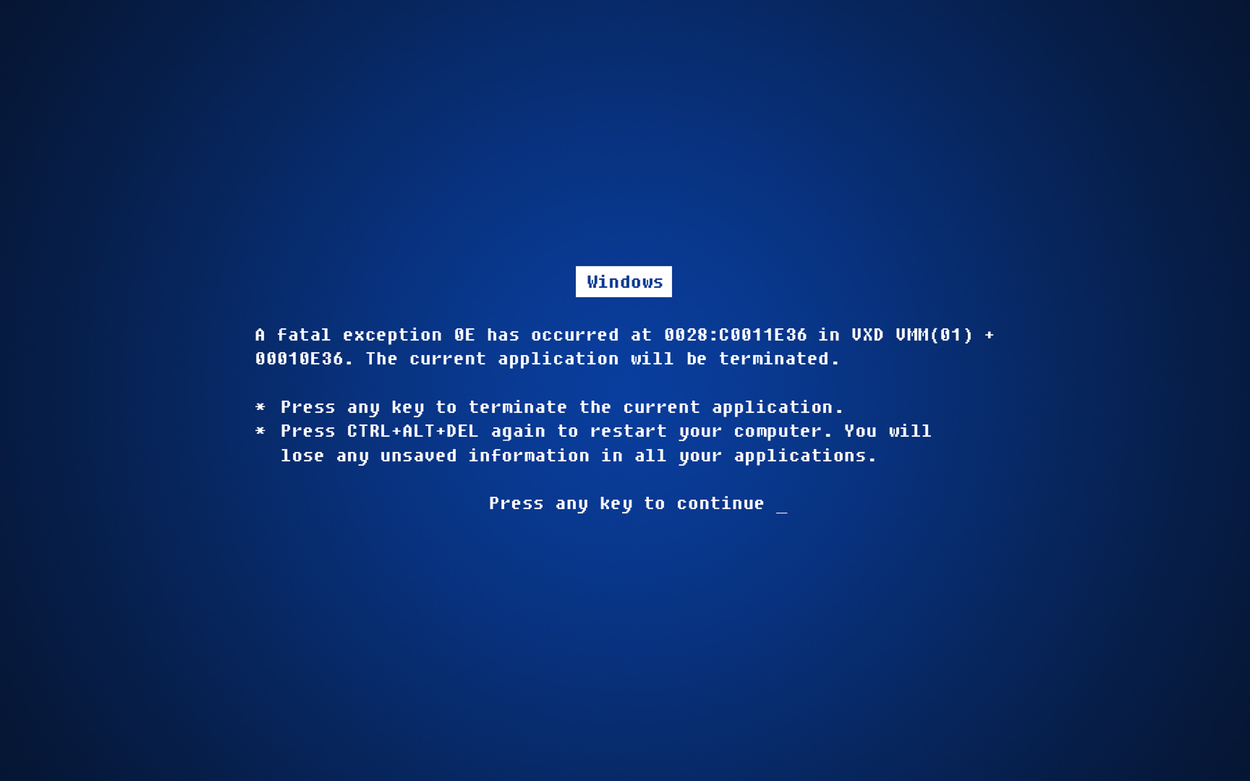 Blue Screen Of Death Windows 7 Wallpapers