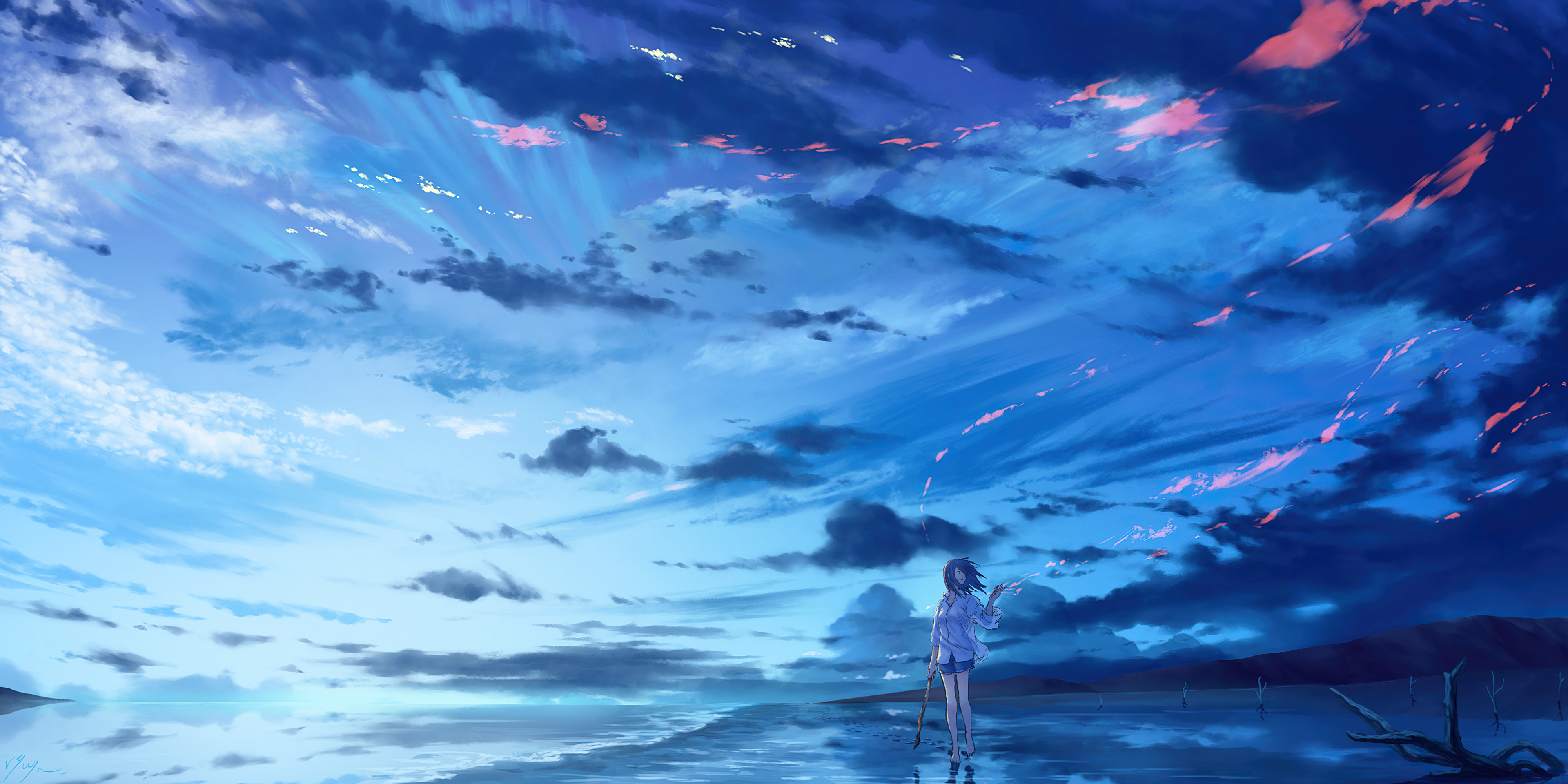 Blue Skies Art Wallpapers