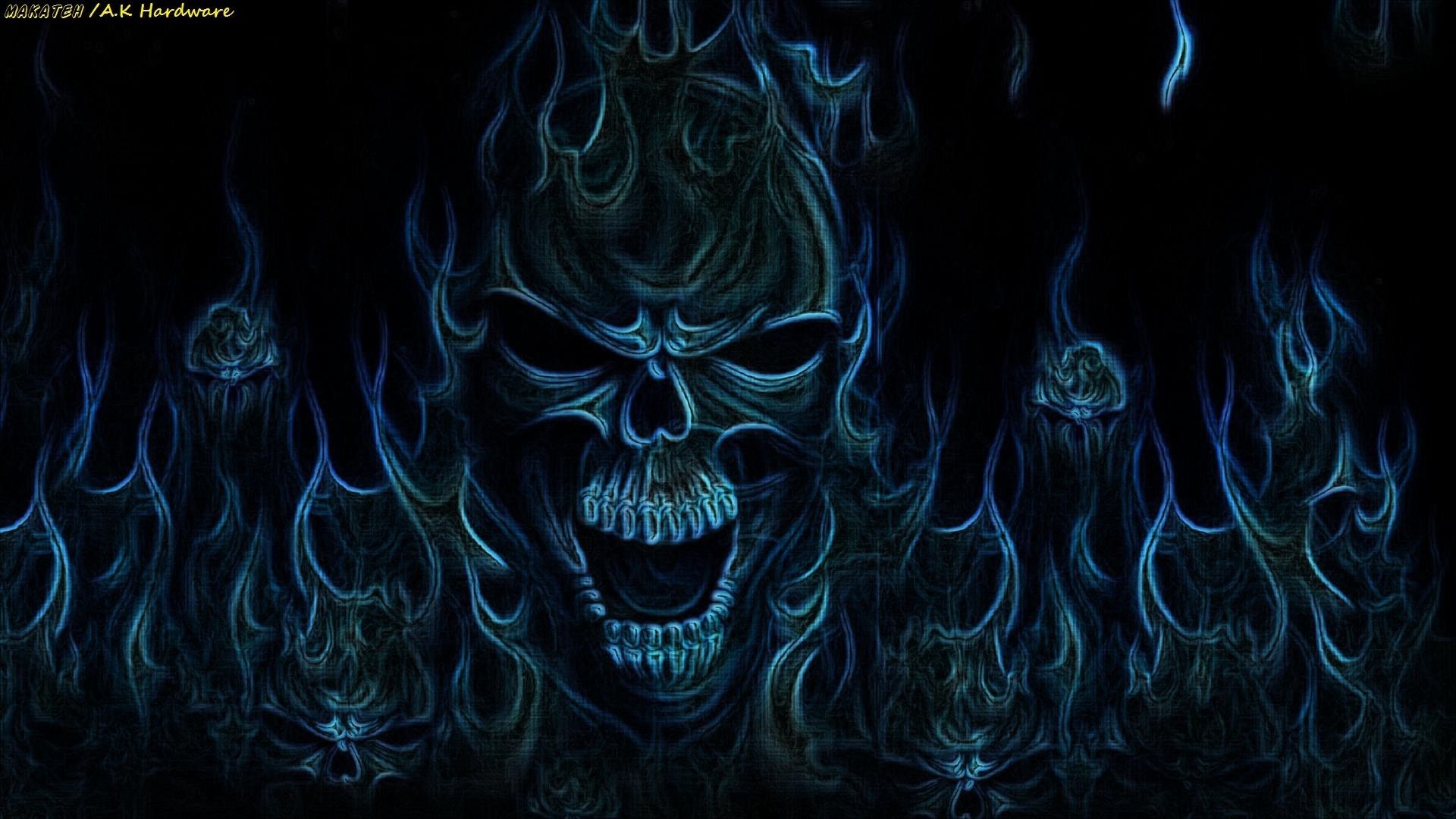 Blue Skull Wallpapers