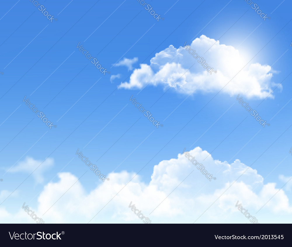 Blue Sky With Clouds Background