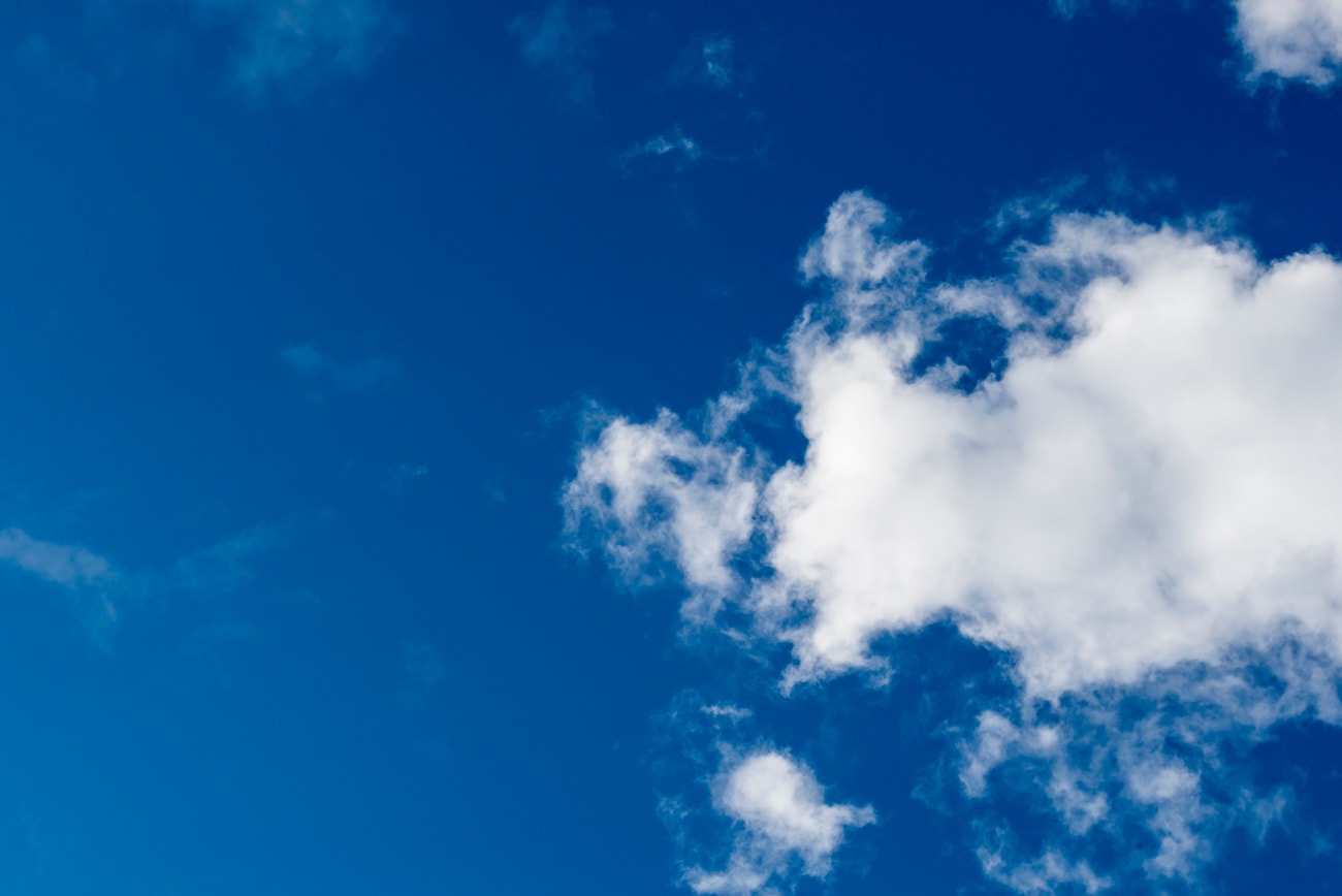 Blue Sky With Clouds Background