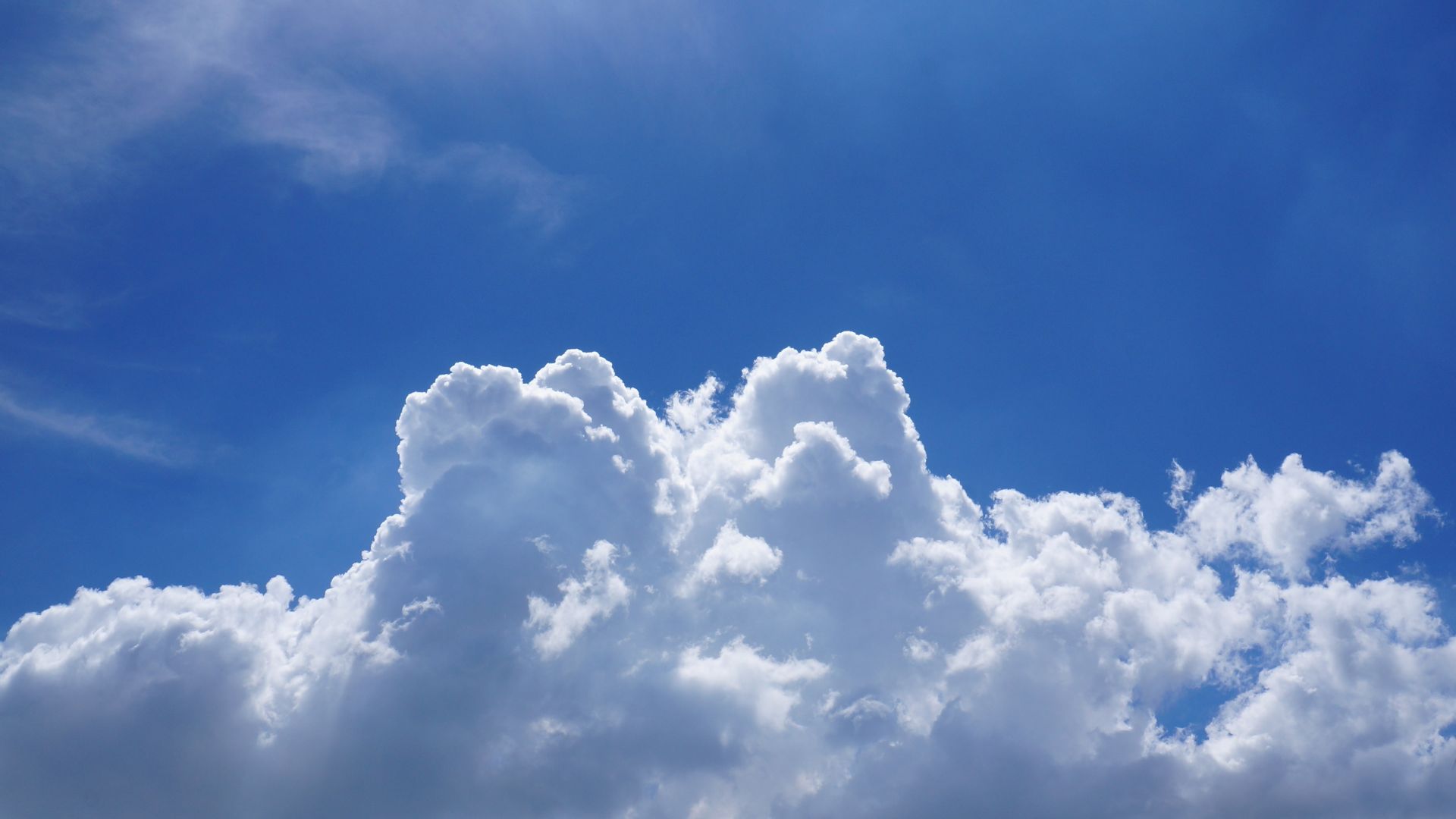 Blue Sky With Clouds Background