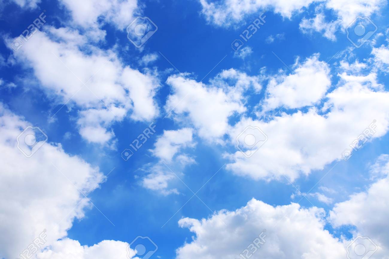 Blue Sky With Clouds Background