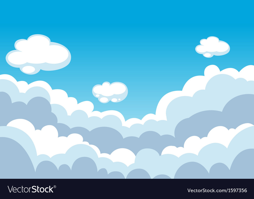 Blue Sky With Clouds Background