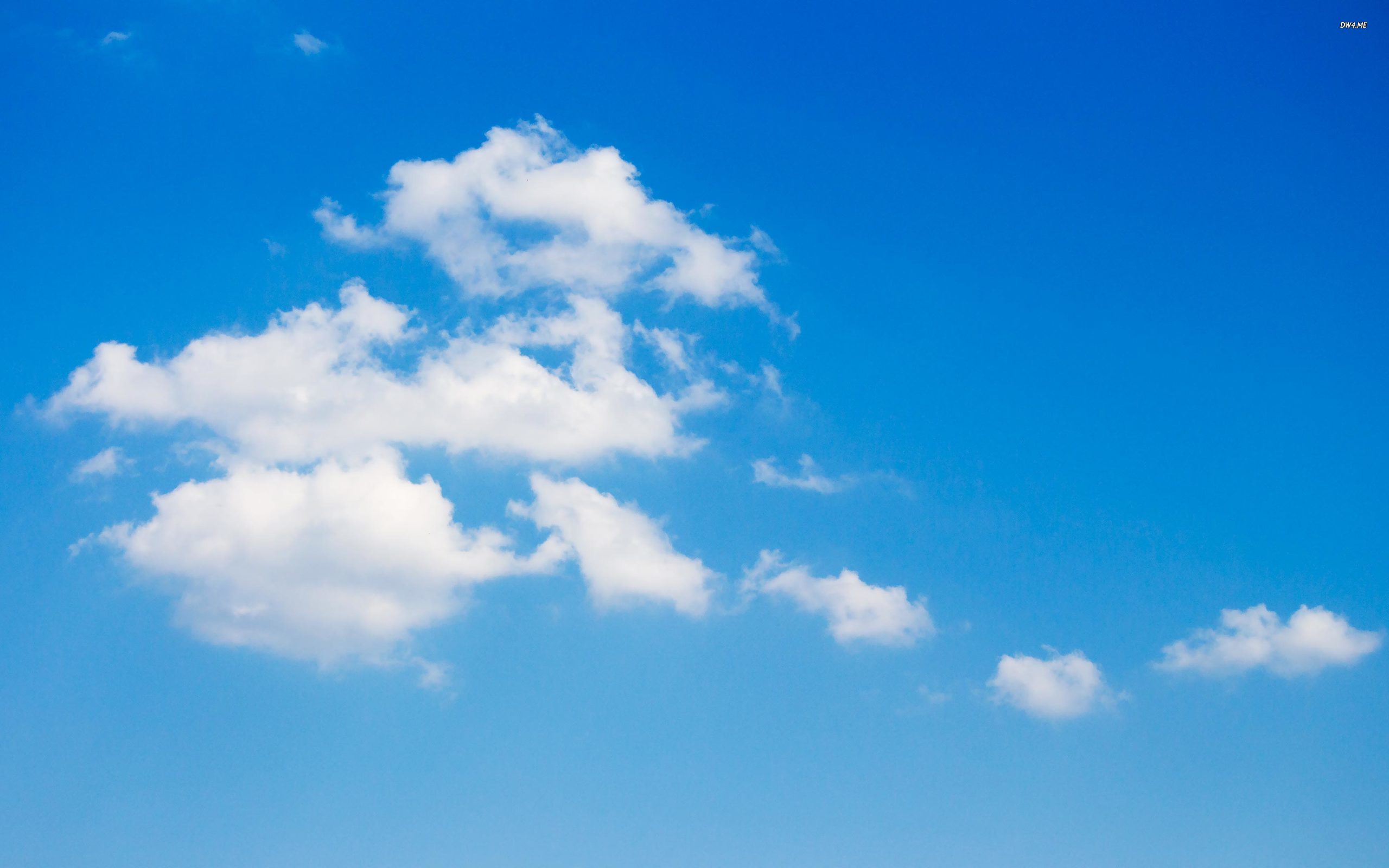 Blue Sky With Clouds Background