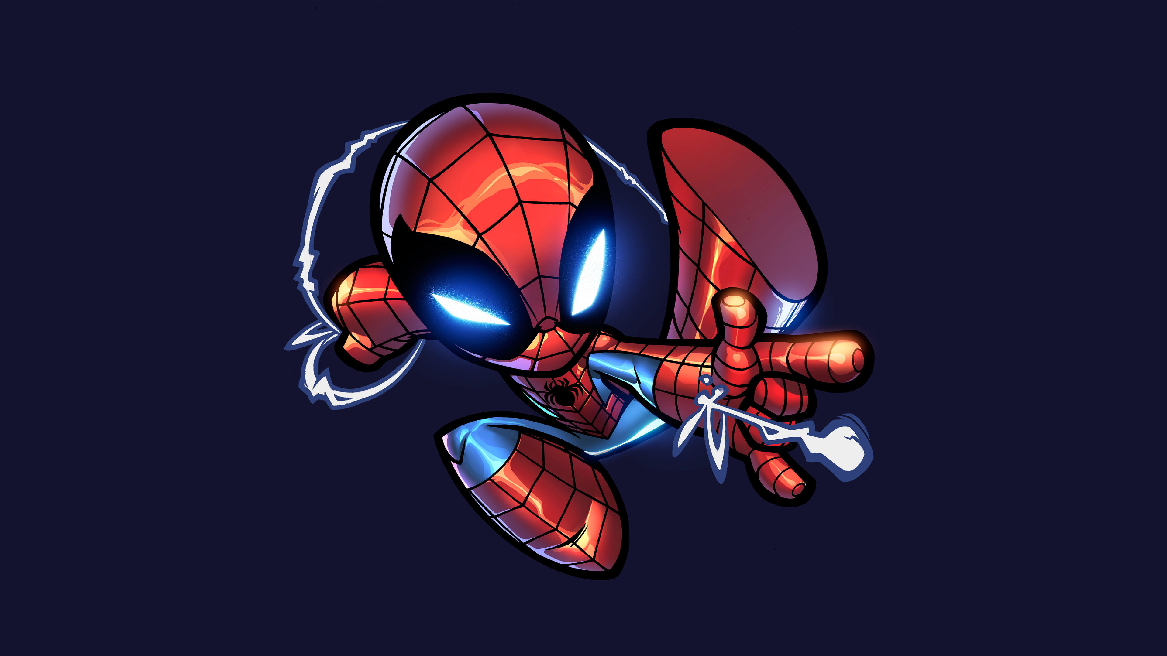 Blue Spiderman Artwork Wallpapers