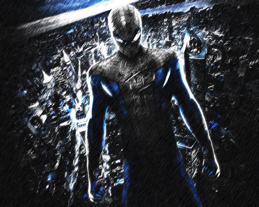 Blue Spiderman Artwork Wallpapers