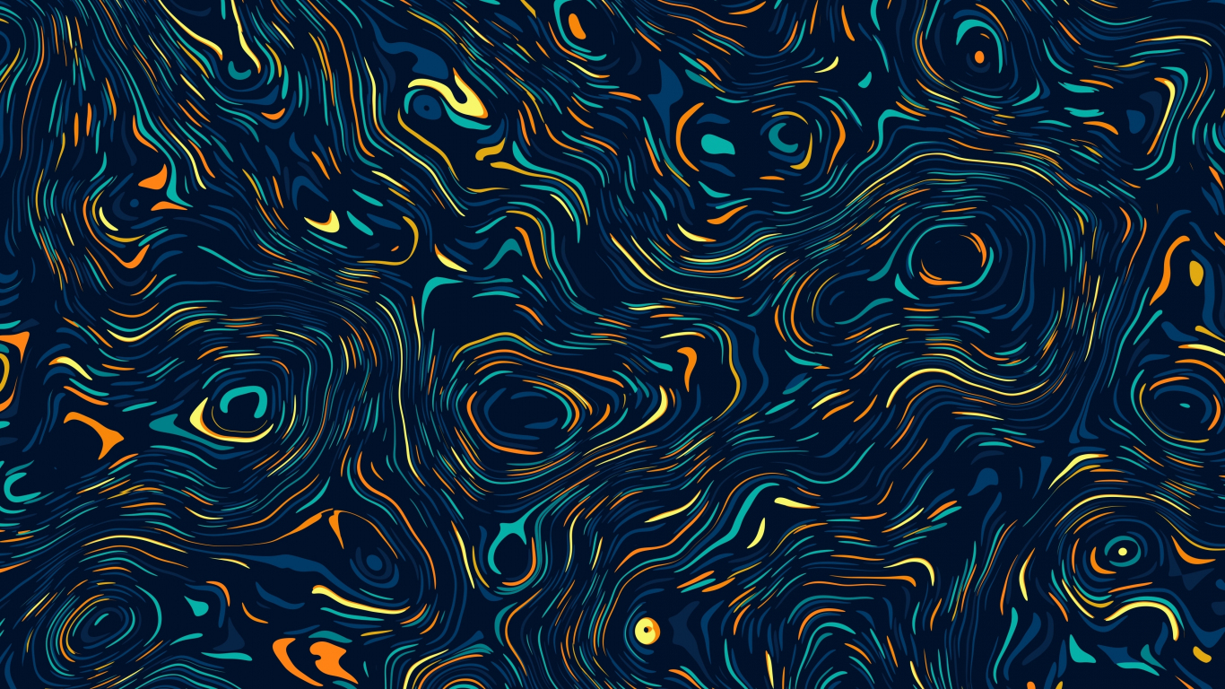 Blue Swirl Abstract Art Wallpapers