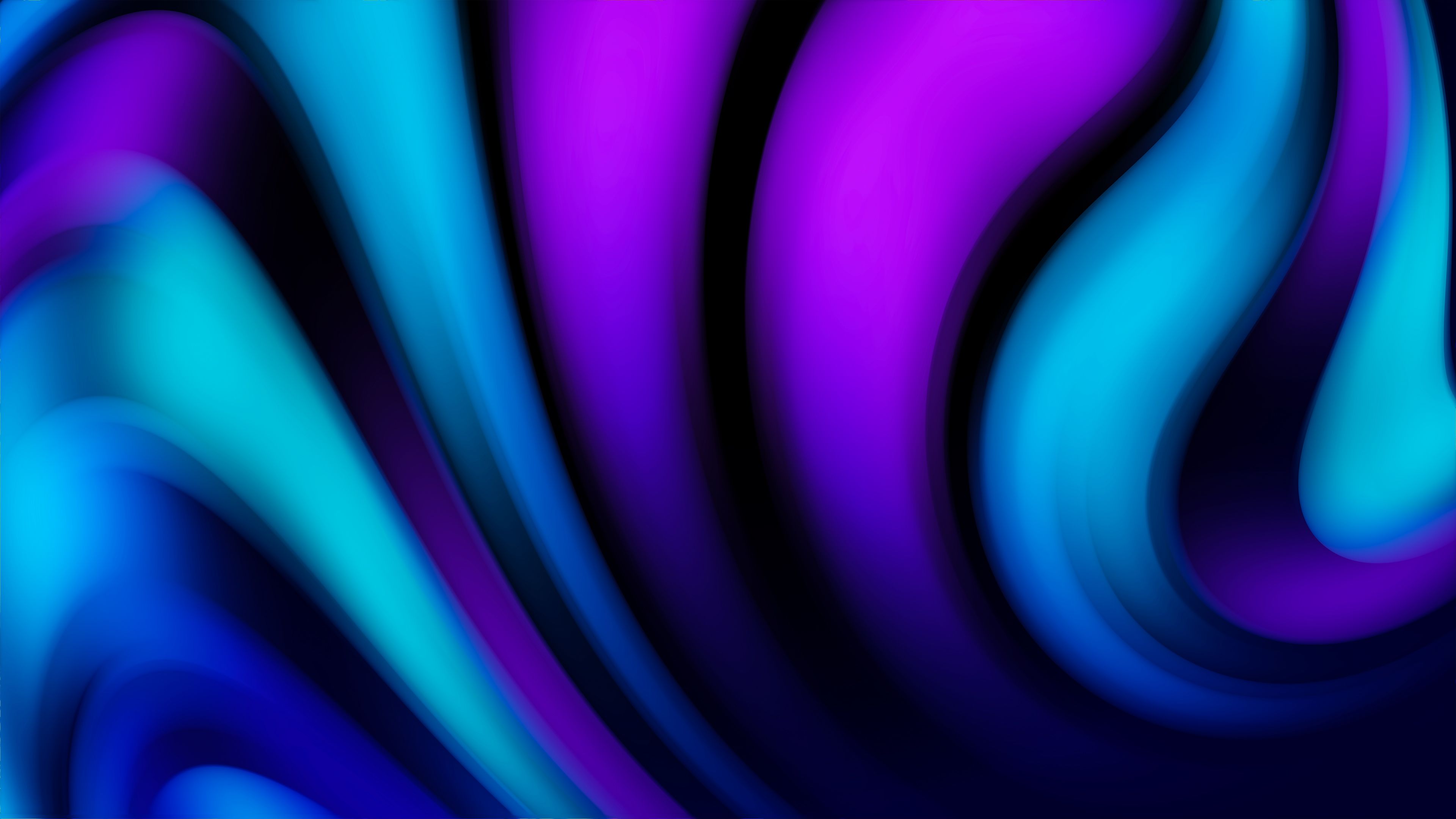 Blue Swirl Abstract Art Wallpapers