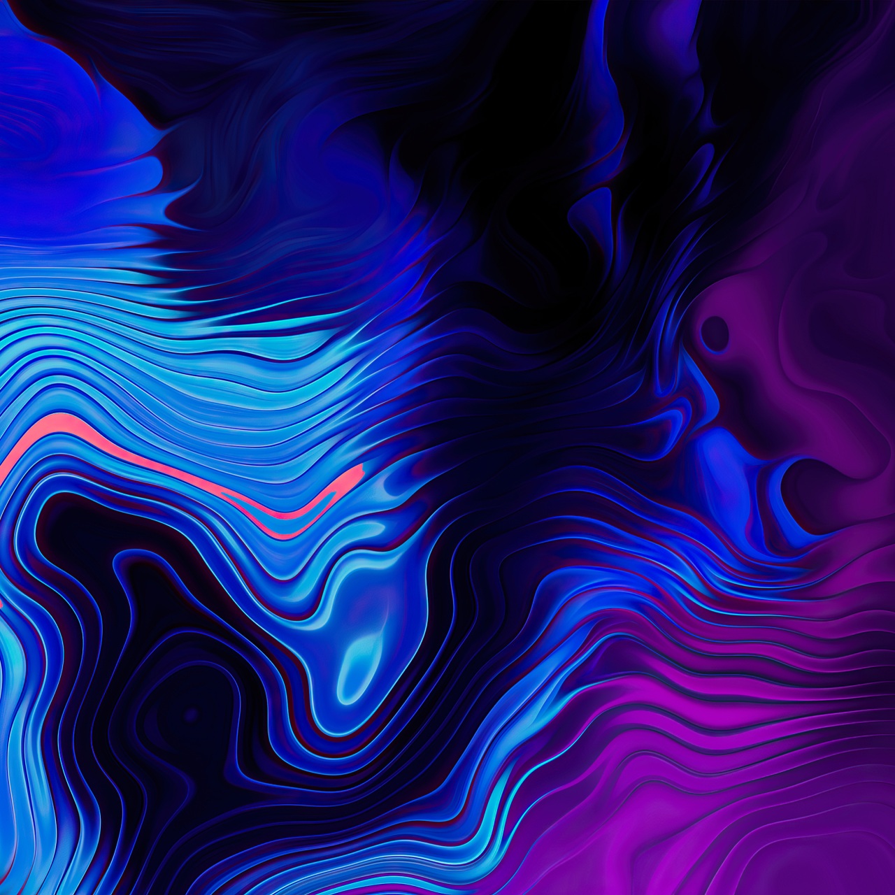 Blue Swirl Abstract Art Wallpapers