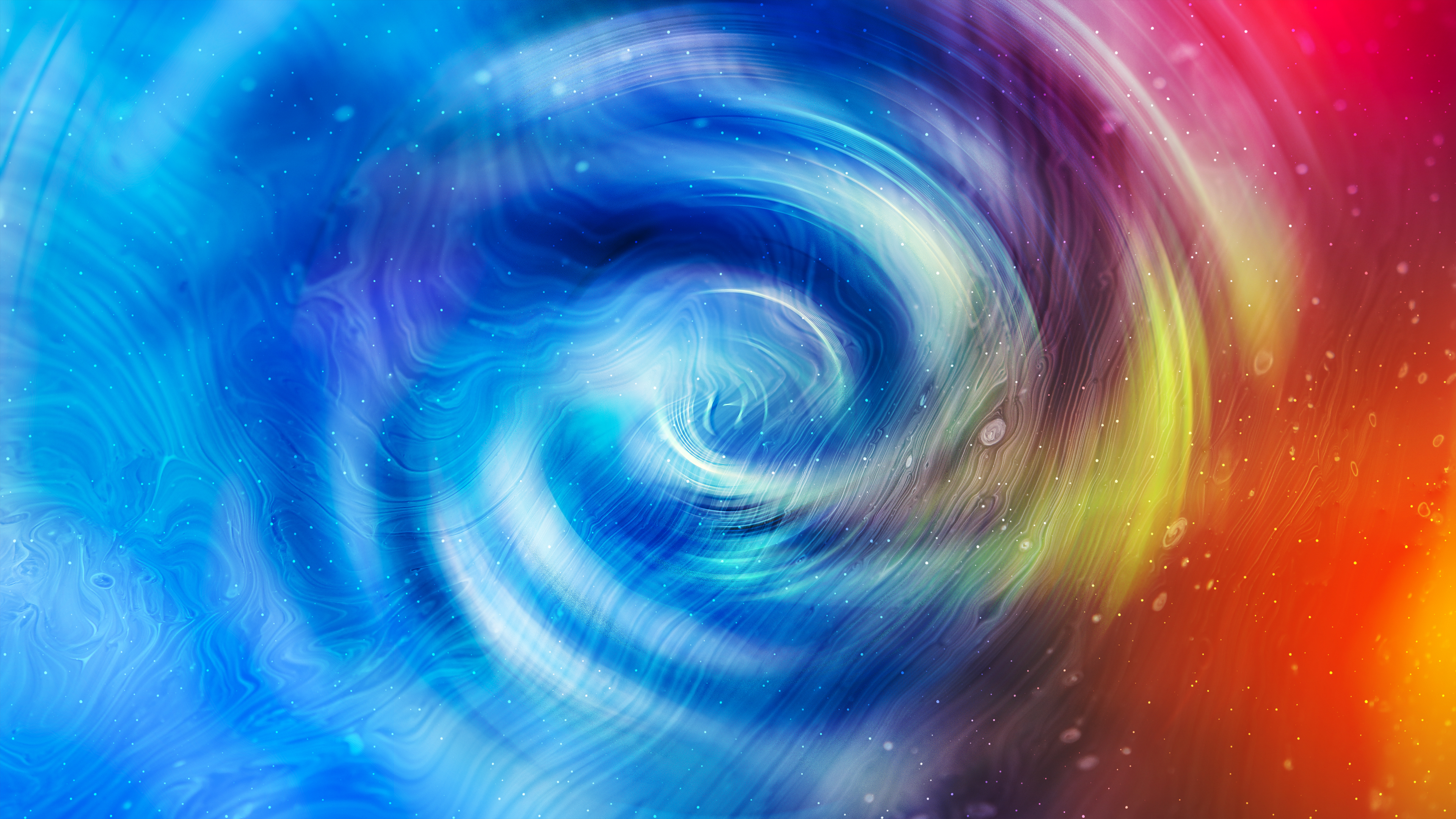 Blue Swirl Abstract Art Wallpapers