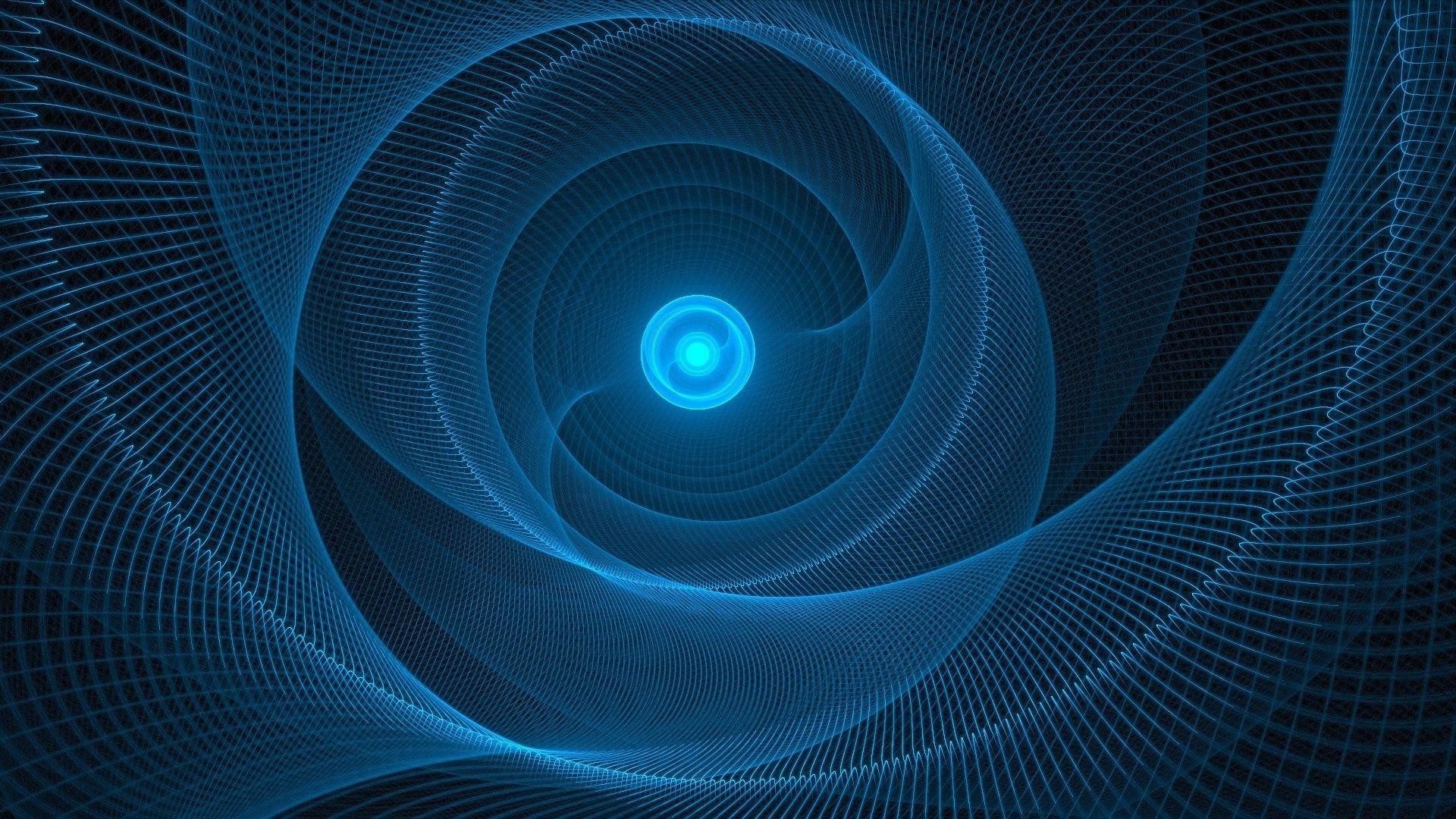 Blue Swirl Abstract Art Wallpapers