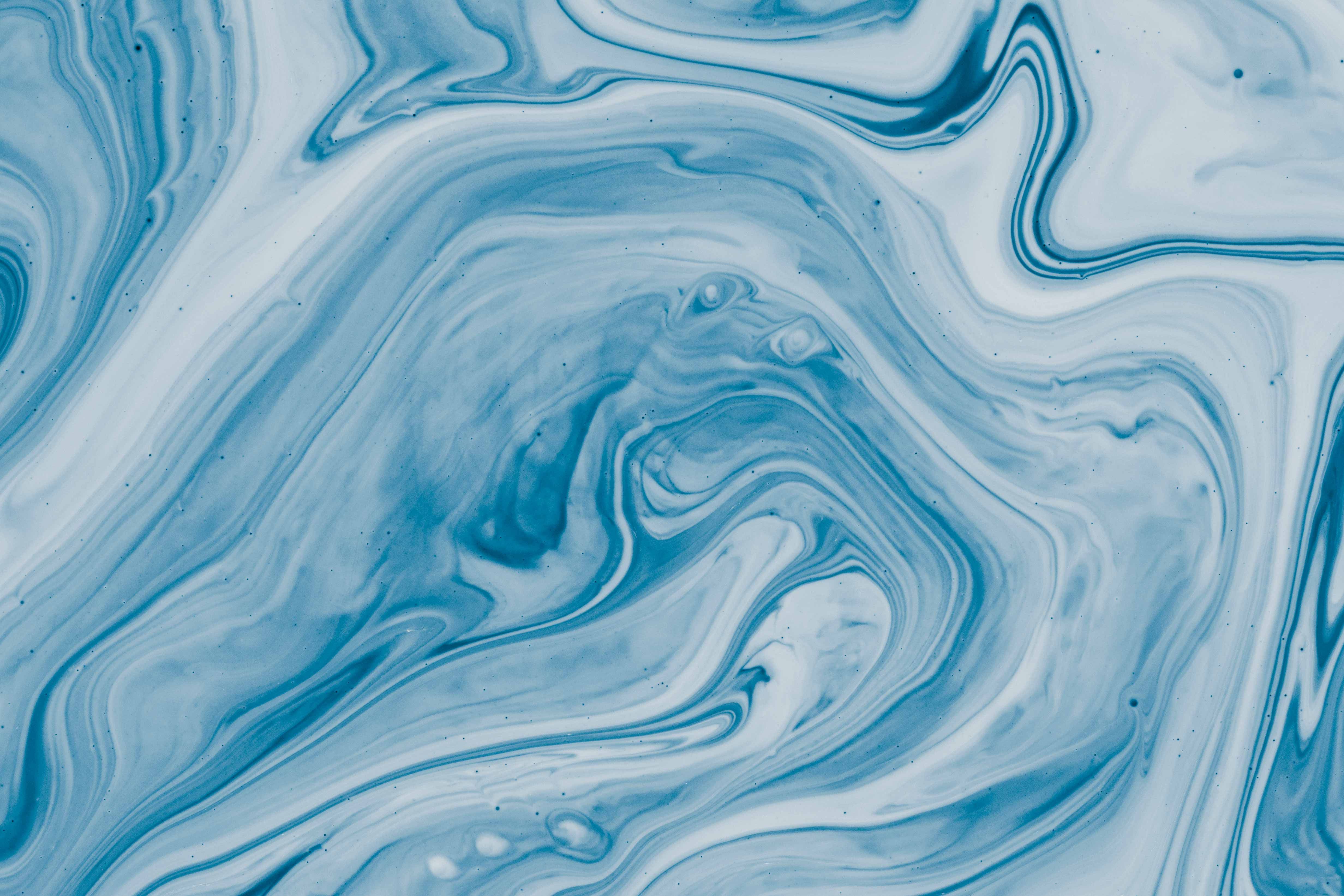 Blue Swirl Abstract Art Wallpapers