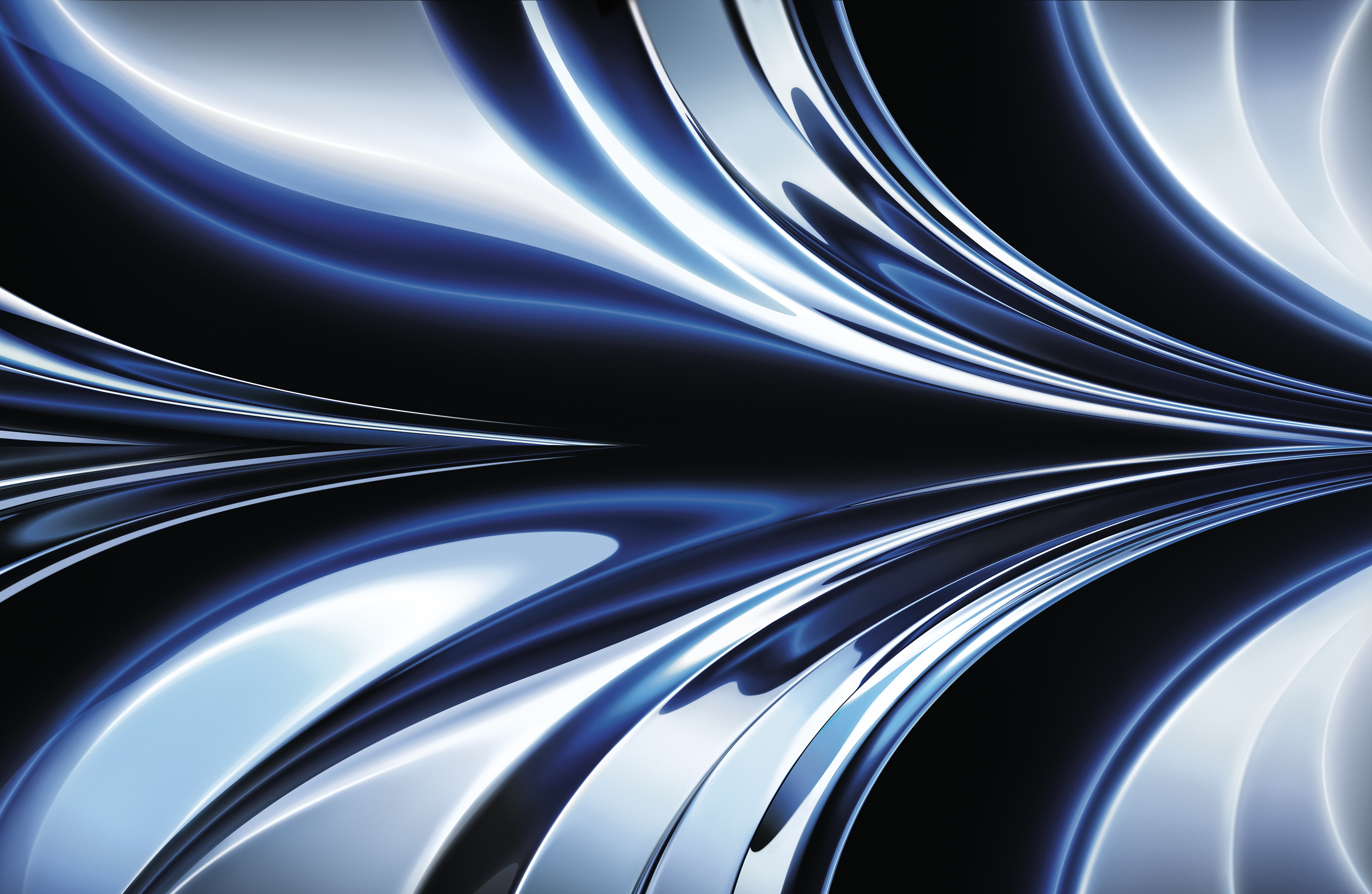 Blue Swirl Abstract Art Wallpapers