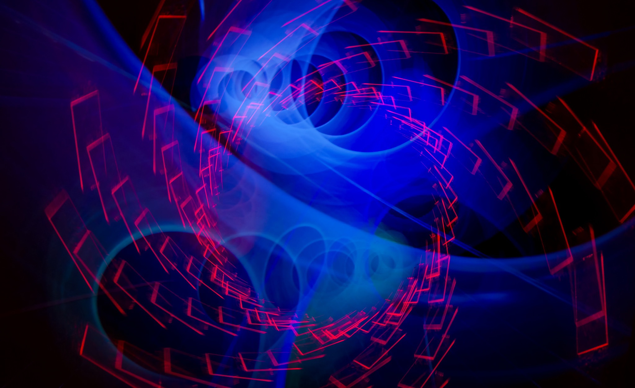 Blue Swirl Abstract Art Wallpapers