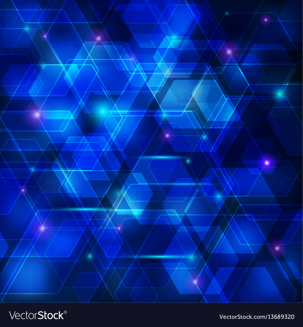 Blue Techno Background