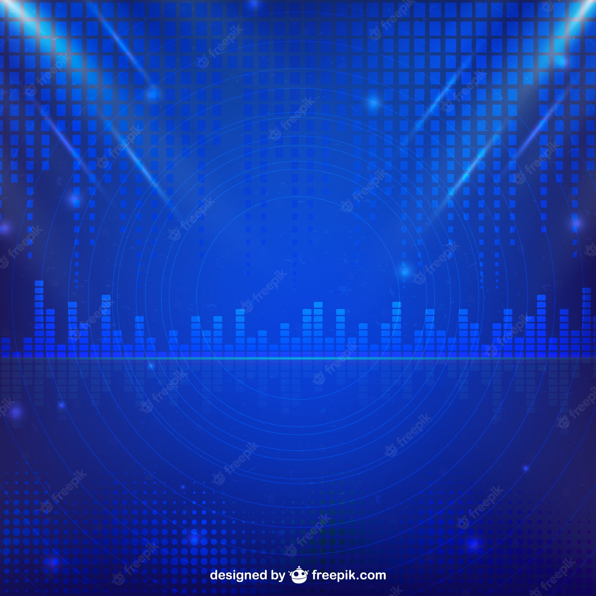 Blue Techno Background