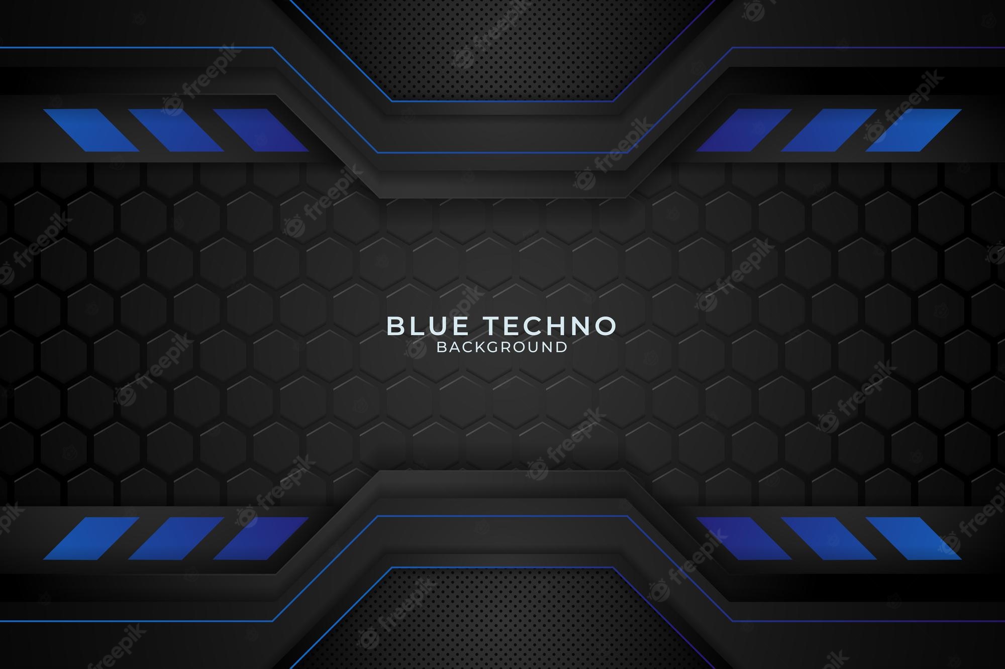 Blue Techno Background