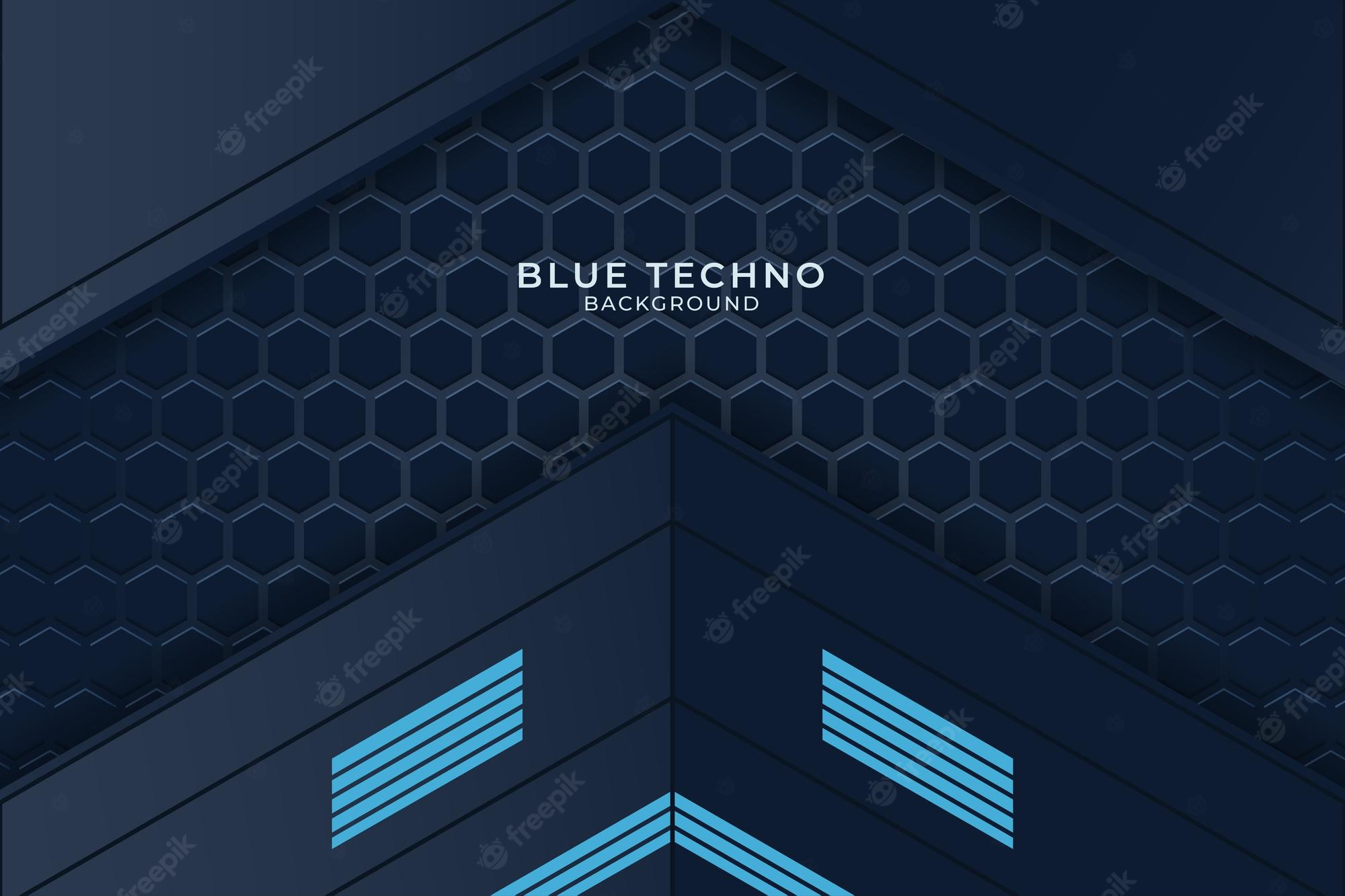 Blue Techno Background