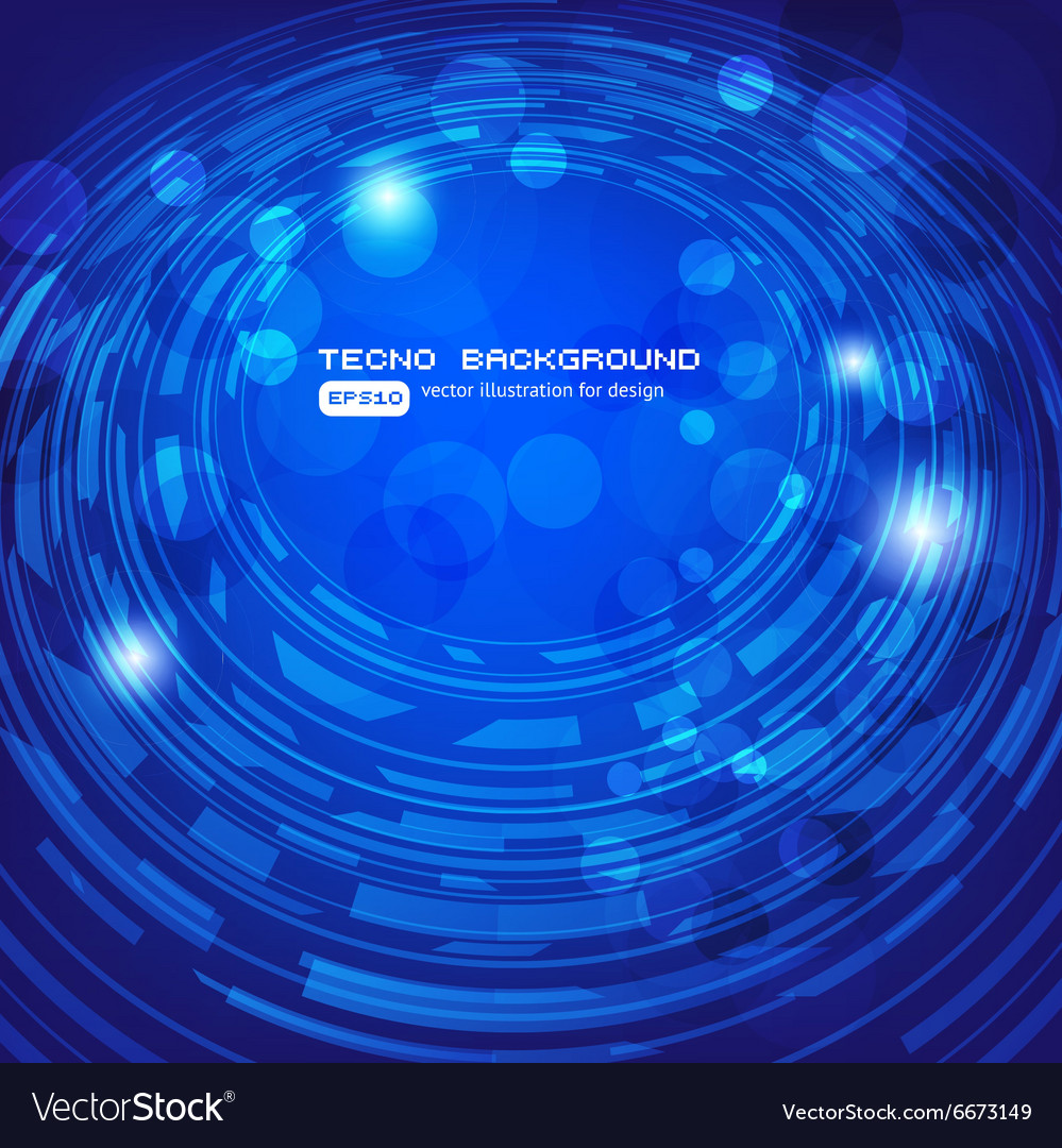 Blue Techno Background