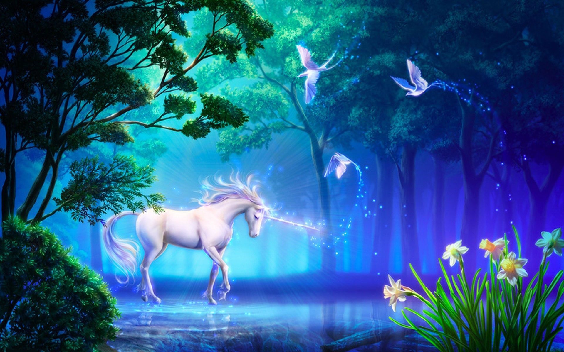 Blue Unicorn Wallpapers