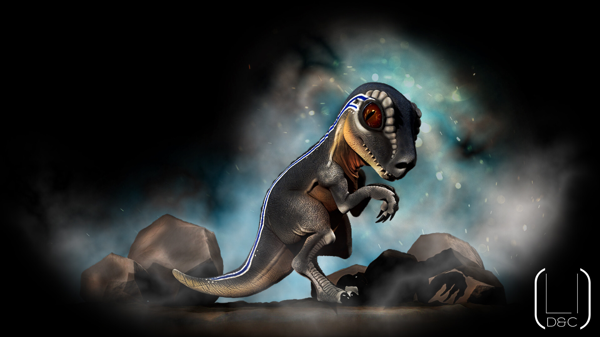 Blue Velociraptor Wallpapers